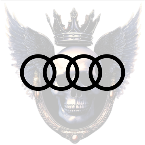 Audi Four Rings Vinyl Decal – Classic Emblem Sticker