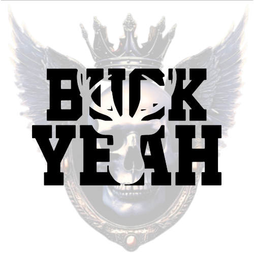 BUCK YEAH Vinyl Decal – Funny Deer Antler Design for Cars, Coolers, Laptops