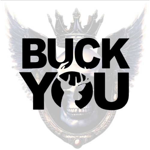 BUCK YOU Vinyl Decal – Funny Deer Antler Design for Cars, Coolers, Laptops