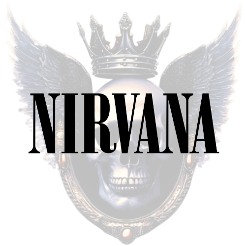 Nirvana Iconic Grunge Vinyl Decal, 90s Rock Band Sticker for Cars, Laptops, Walls, and More