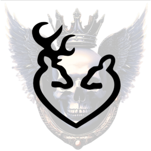 Buck and Doe Heart Premium Vinyl Decal, Browning Style Sticker