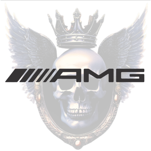 Mercedes AMG Logo Vinyl Sticker – Waterproof, Die-Cut Car Decal