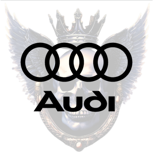 Audi Emblem Decal – Premium Vinyl Sticker for Cars, Windows, or Laptops