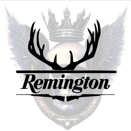 Deer Antler Hunting Rifle Remington Premium Vinyl Decal