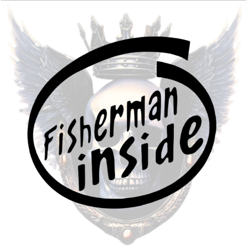 Fisherman Inside Vinyl Decal – Tech-Inspired Humor for Hardcore Anglers