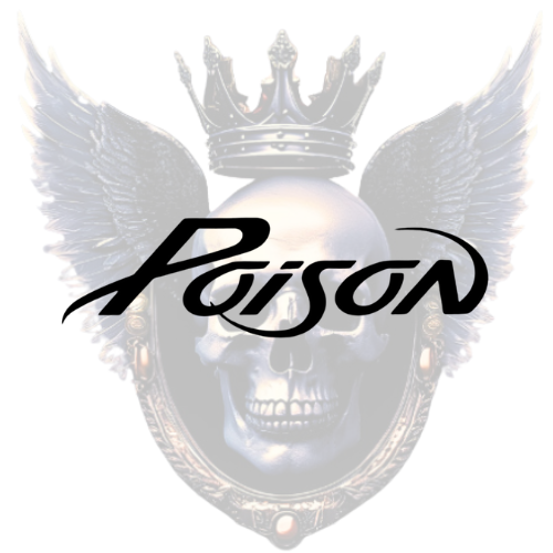 Poison Vinyl Sticker – Glam Rock Design for Cars, Laptops, More