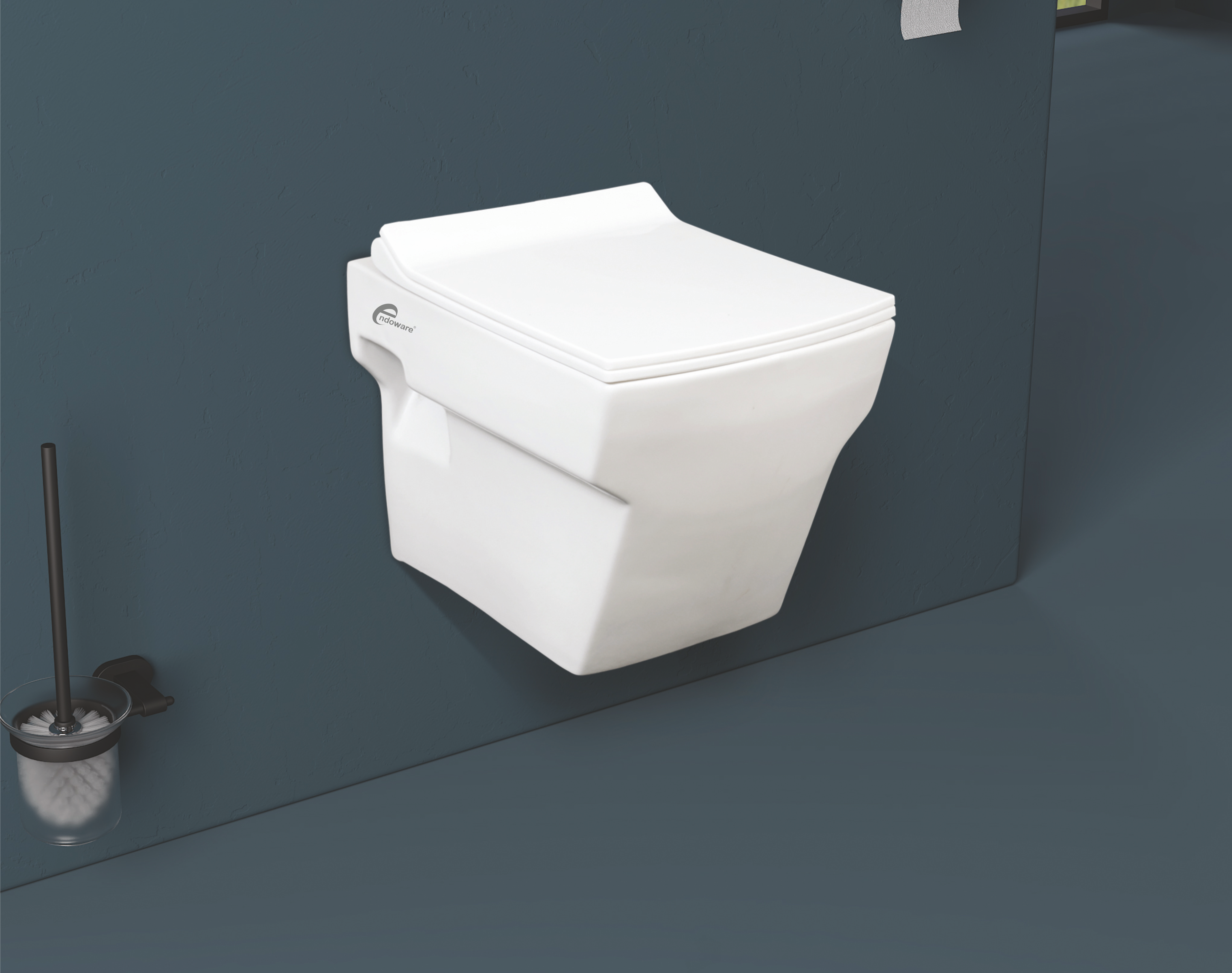 Italo Wall-Hung Toilet - Modern Ceramic Bathroom Fixture - By Endoware