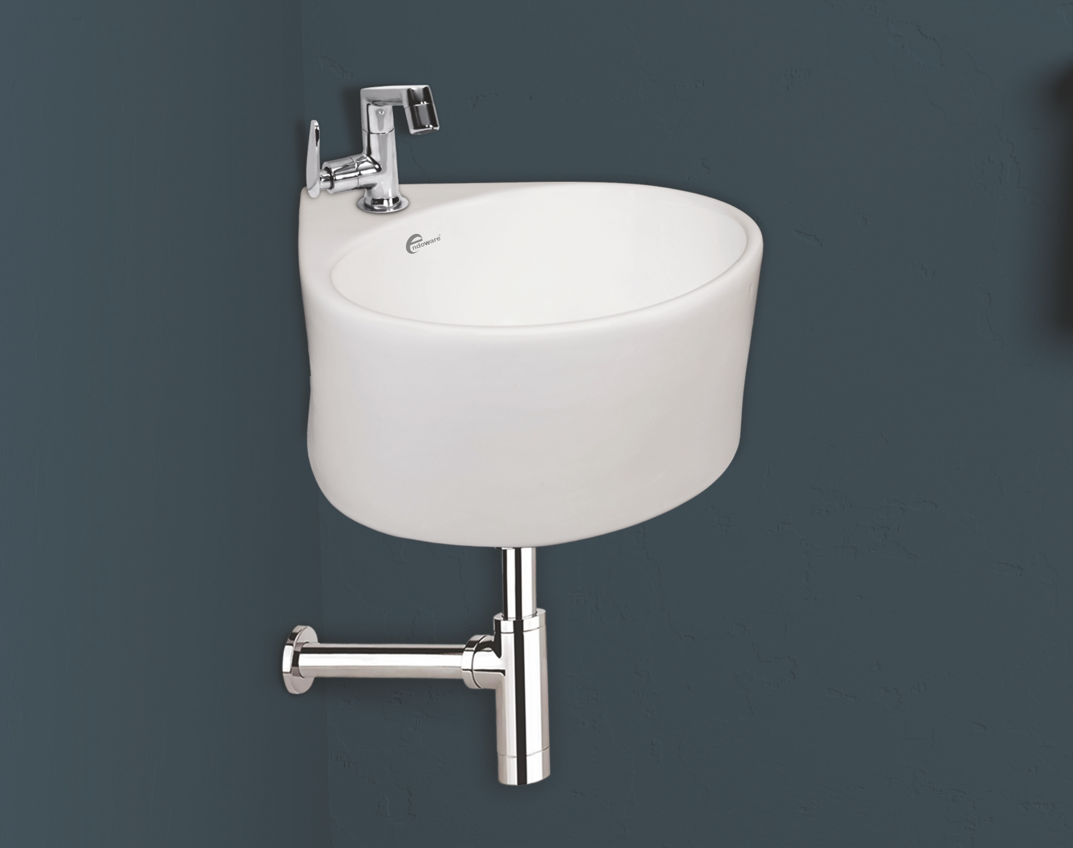 Bolt Corner Basin - Space-Saving Modern Bathroom Sink