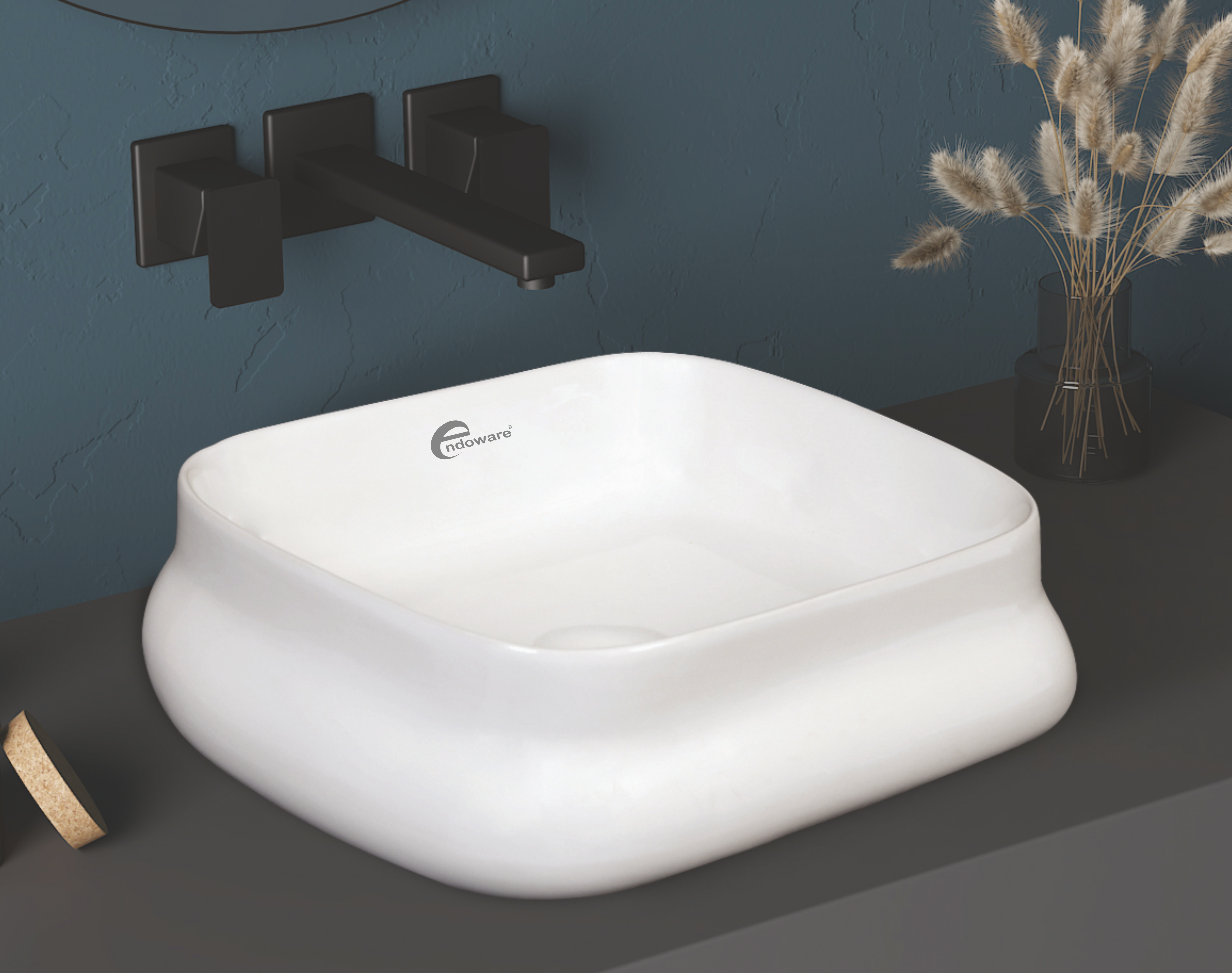 Maxico Luxury Counter Wash Basin - High-Quality Ceramic Sink for Bathrooms