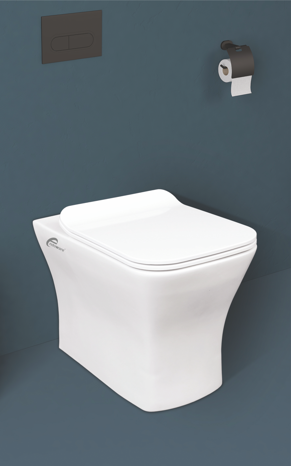 Volvo Floor Mount Commode - Premium Ceramic Toilet with Robust Design and Efficient Flushing System - By Endoware