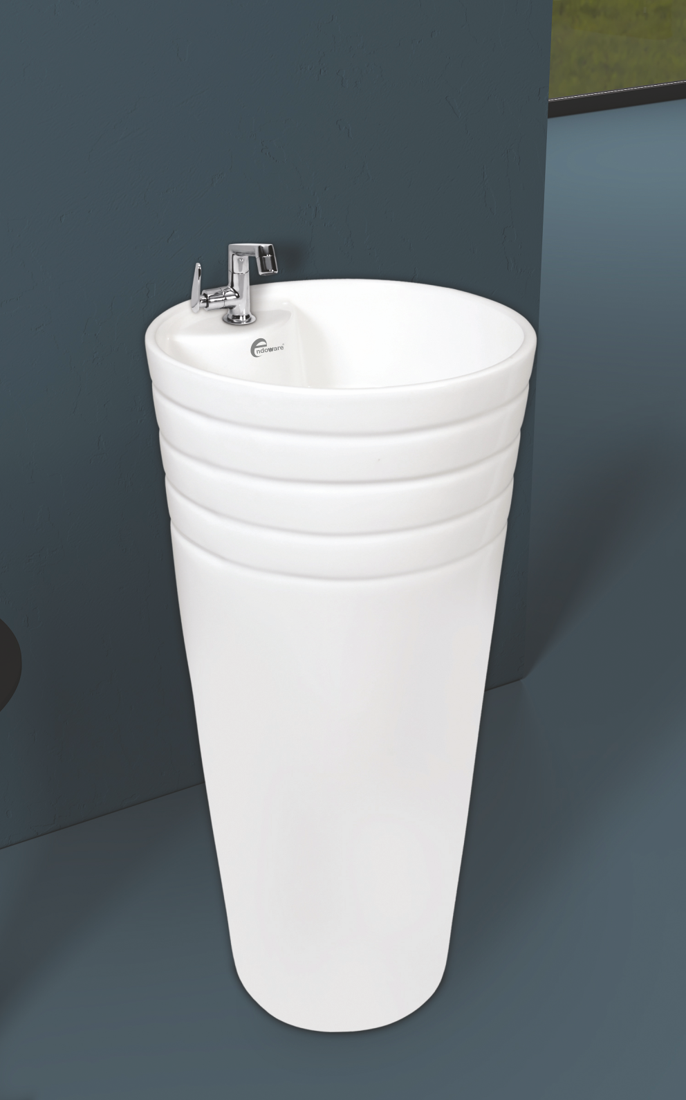 Gloster One-Piece Basin - Premium Ceramic Bathroom Sink for Modern Interiors