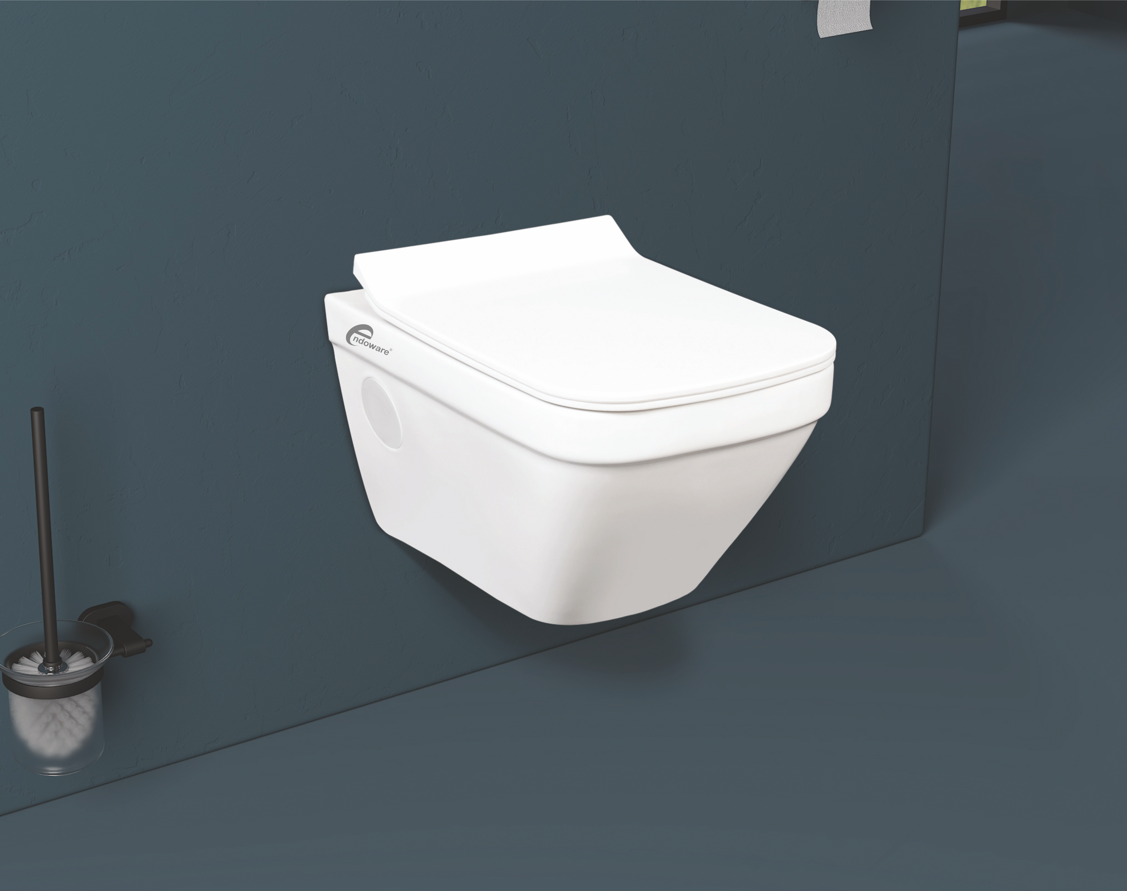 Accord Wall Hung Commode - Modern Ceramic Toilet for Space-Saving and Stylish Bathrooms -By Endoware