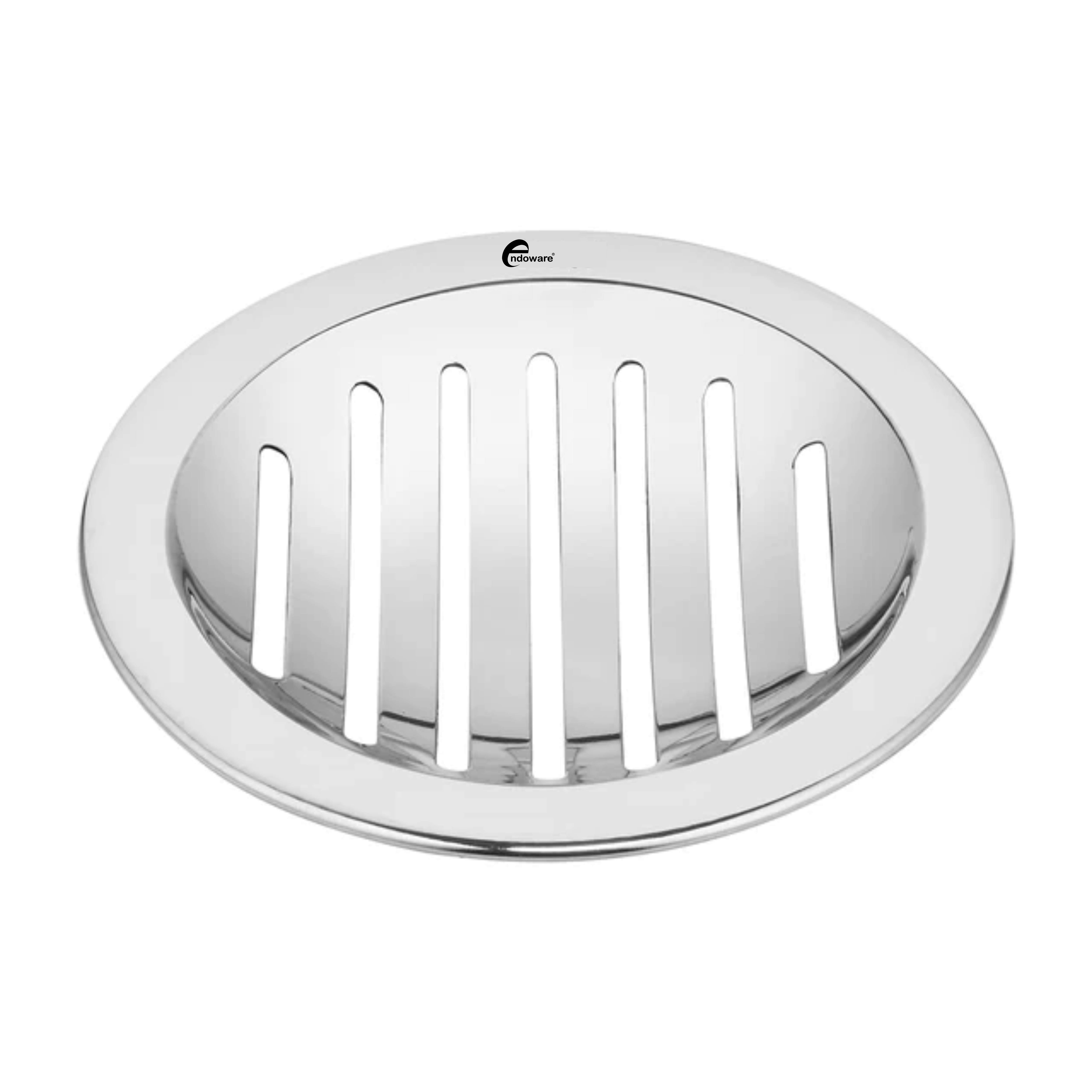 Prime Round Jali Floor Drain (4½ Inches) - Pack of 4 | Durable Stainless Steel Drain for Kitchens, Bathrooms & Utility Areas - Endoware