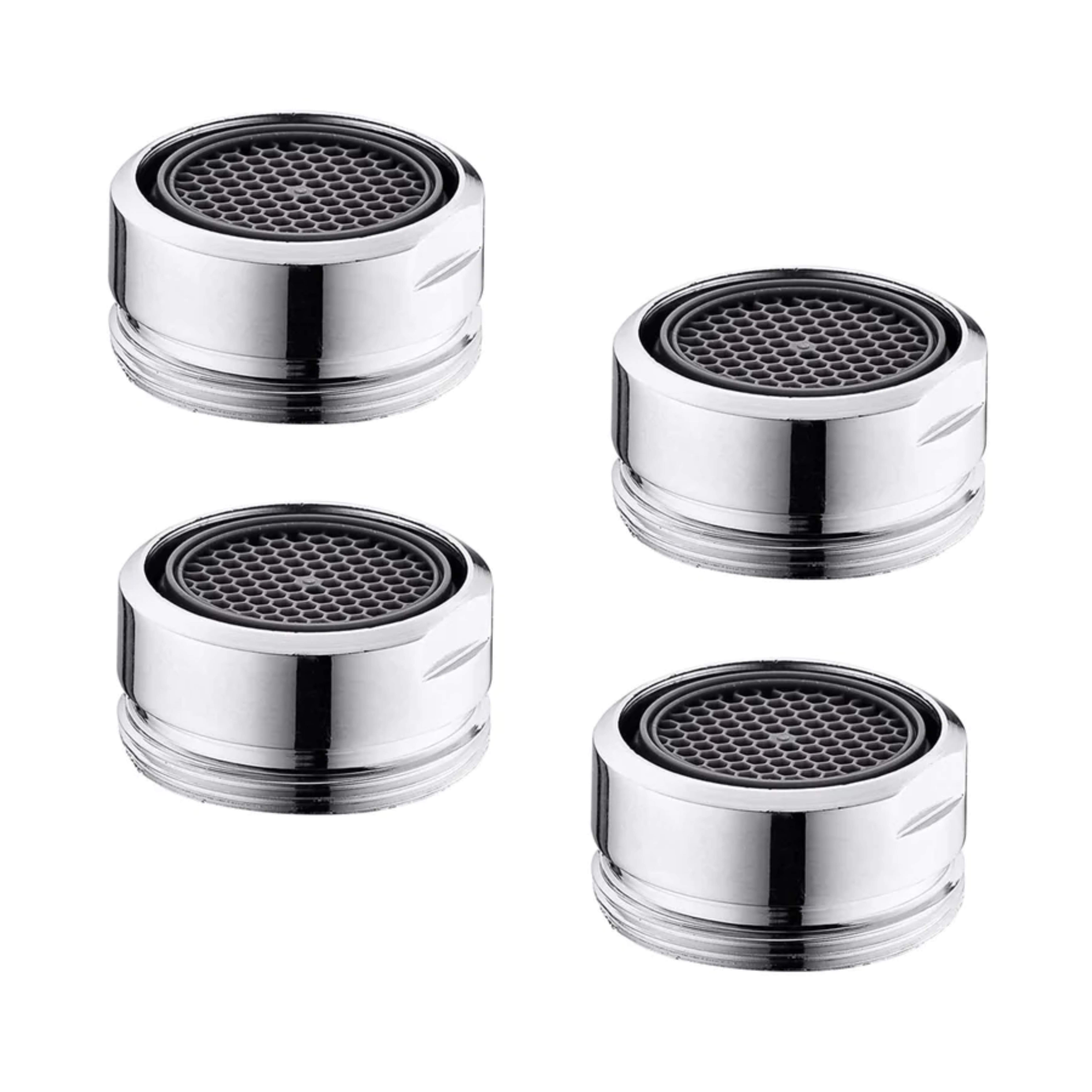 ENDOWARE Premium Foam Flow Aerator with Brass Permix (Male) – 4 Pack, Optimized for High Flow