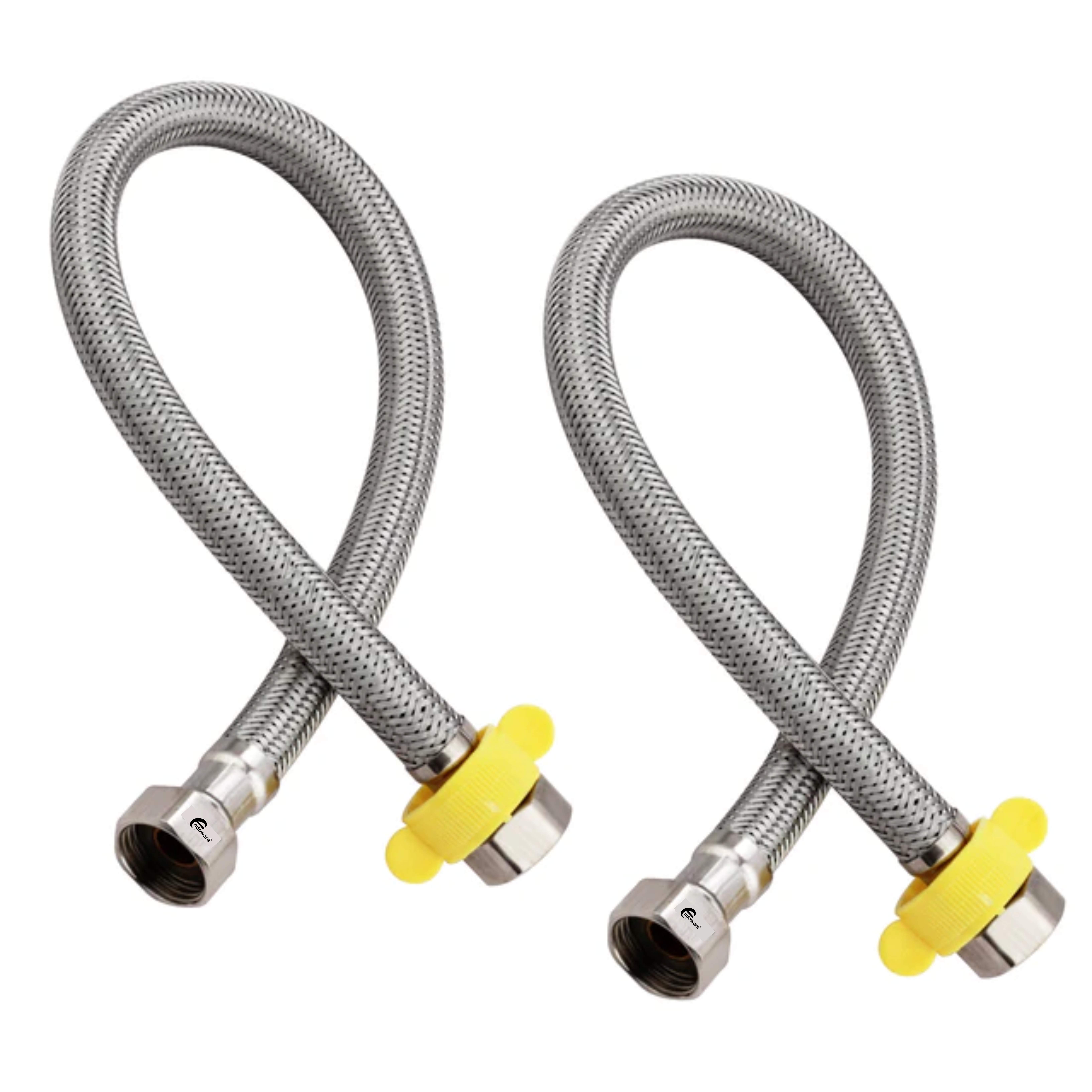 Endoware 304 Grade Stainless Steel Geyser Connection Pipe - 24" (Set of 2)