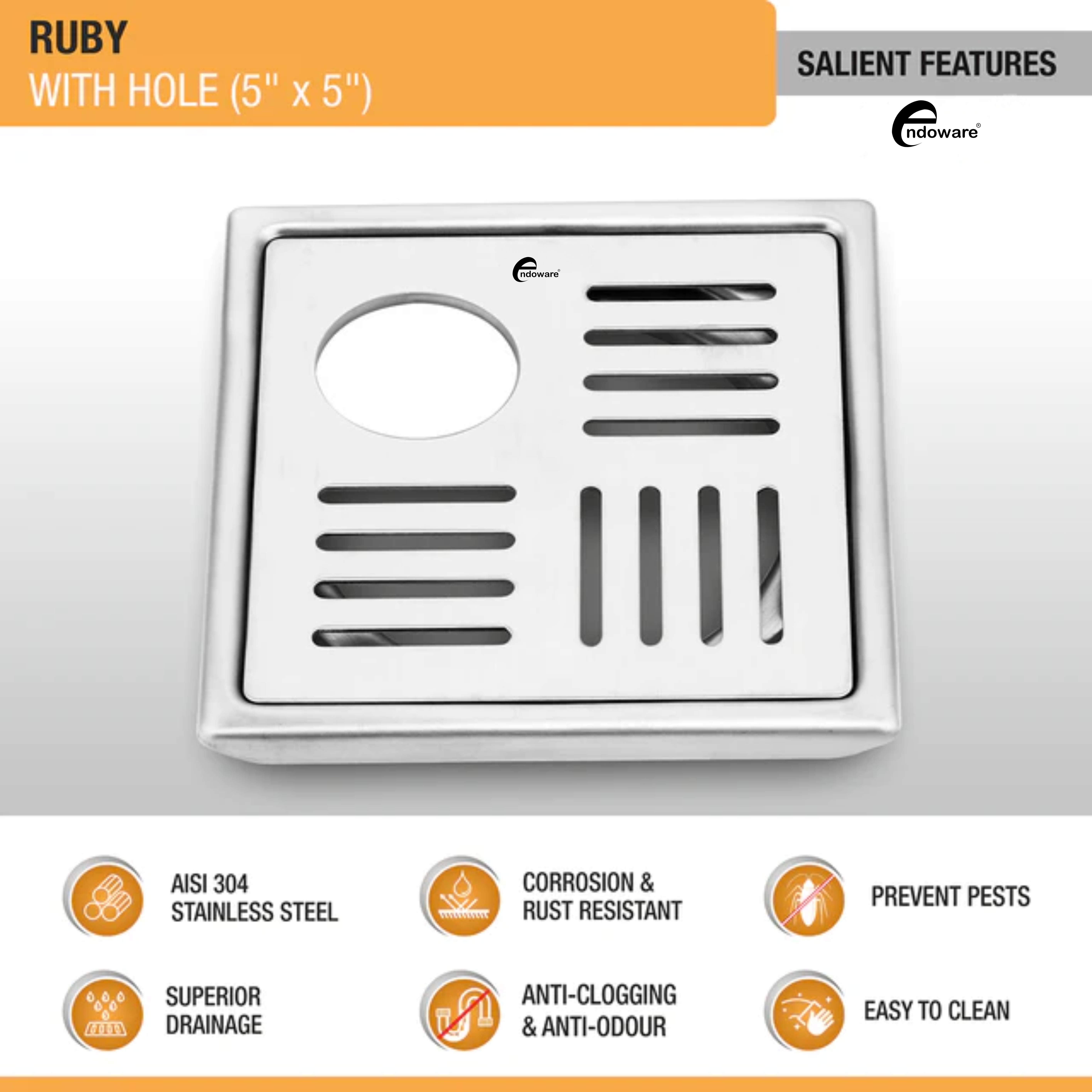 Endoware Premium Stainless Steel Sink Drain Rack – Efficient Kitchen Organizer