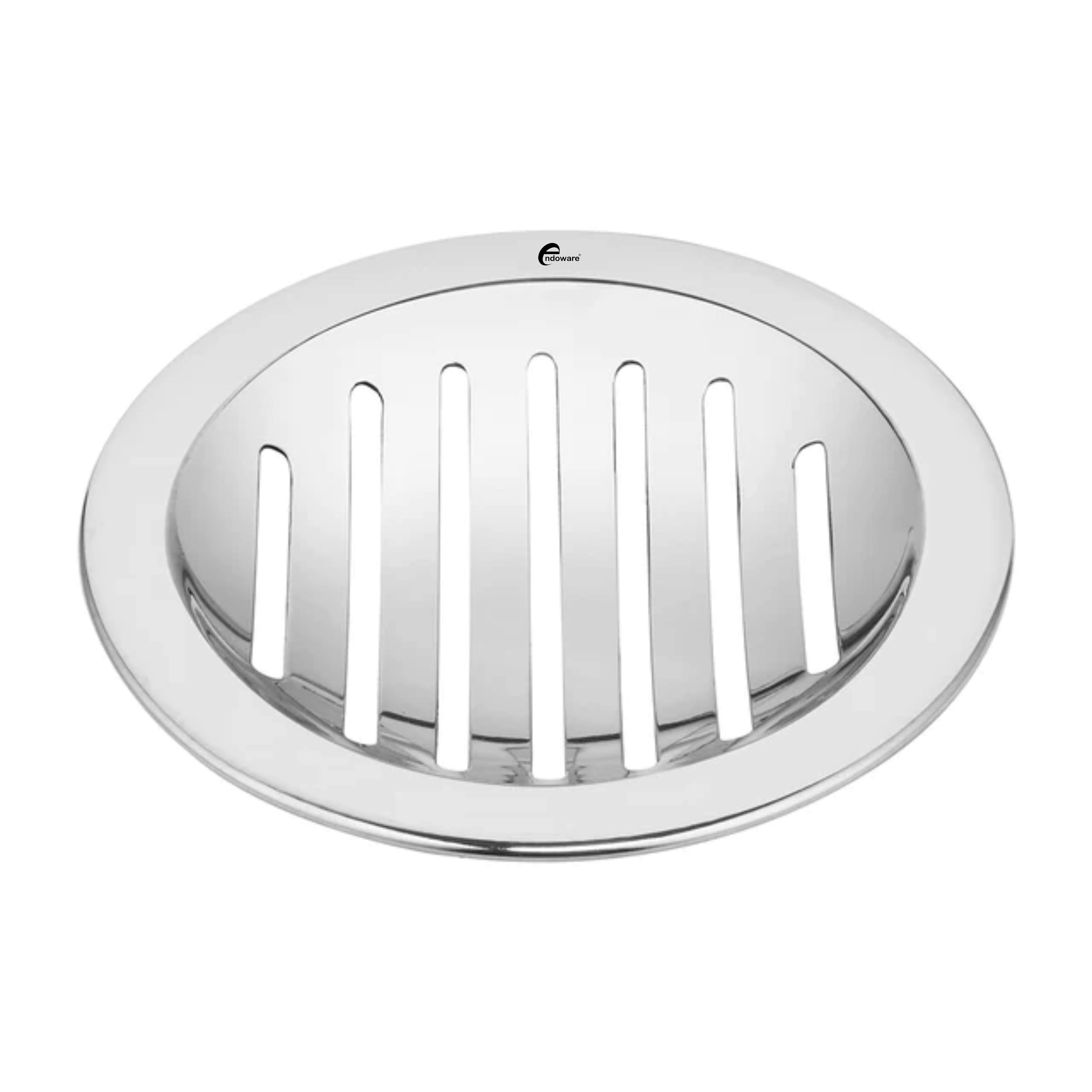 Endoware Prime Round Jali Floor Drain (4½ Inches) – Set of 2, Premium Stainless Steel with Modern Design