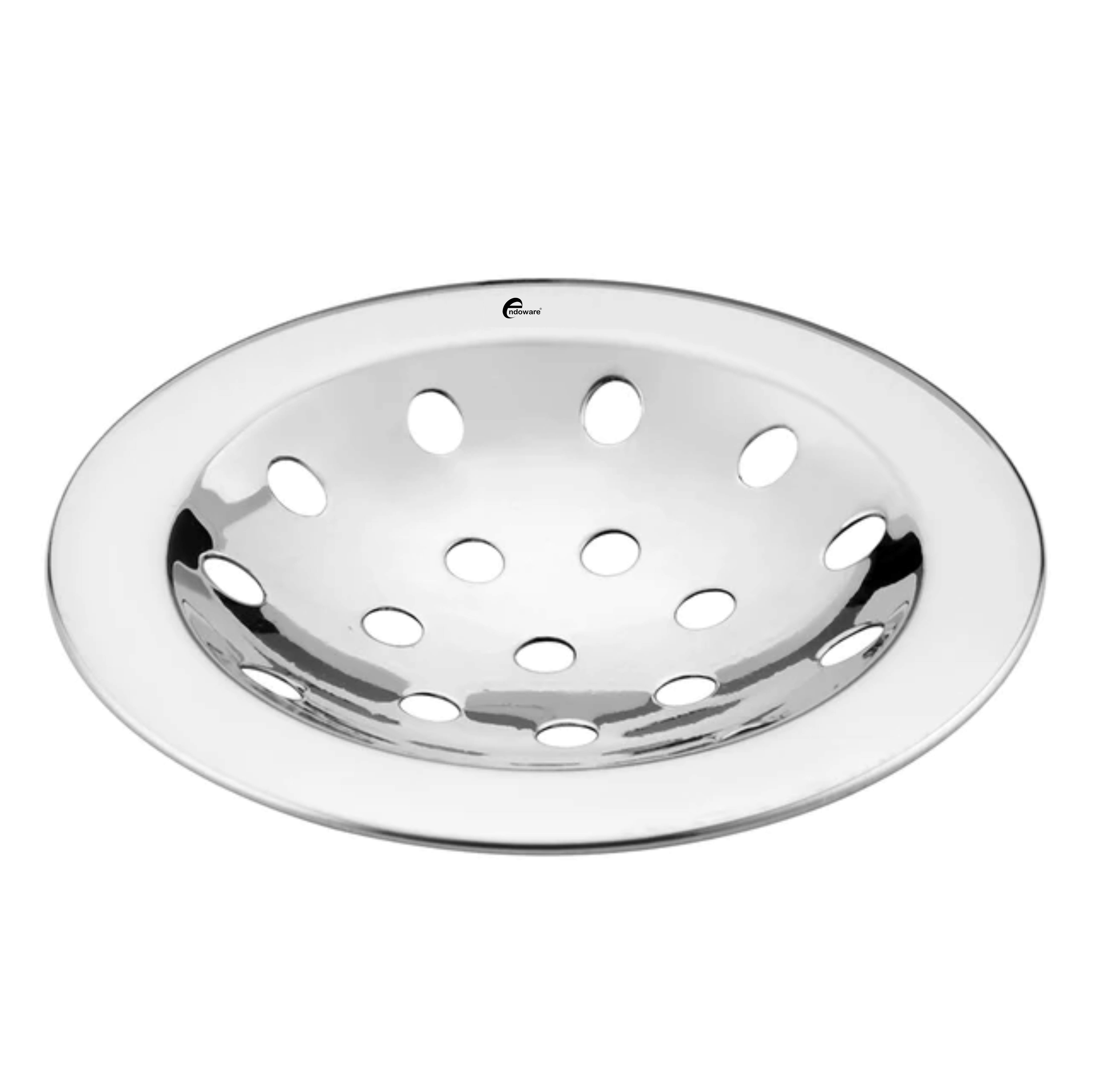 Endoware Solid Polka Round Floor Drain (3 Inches) – Pack of 4, Premium Stainless Steel Design