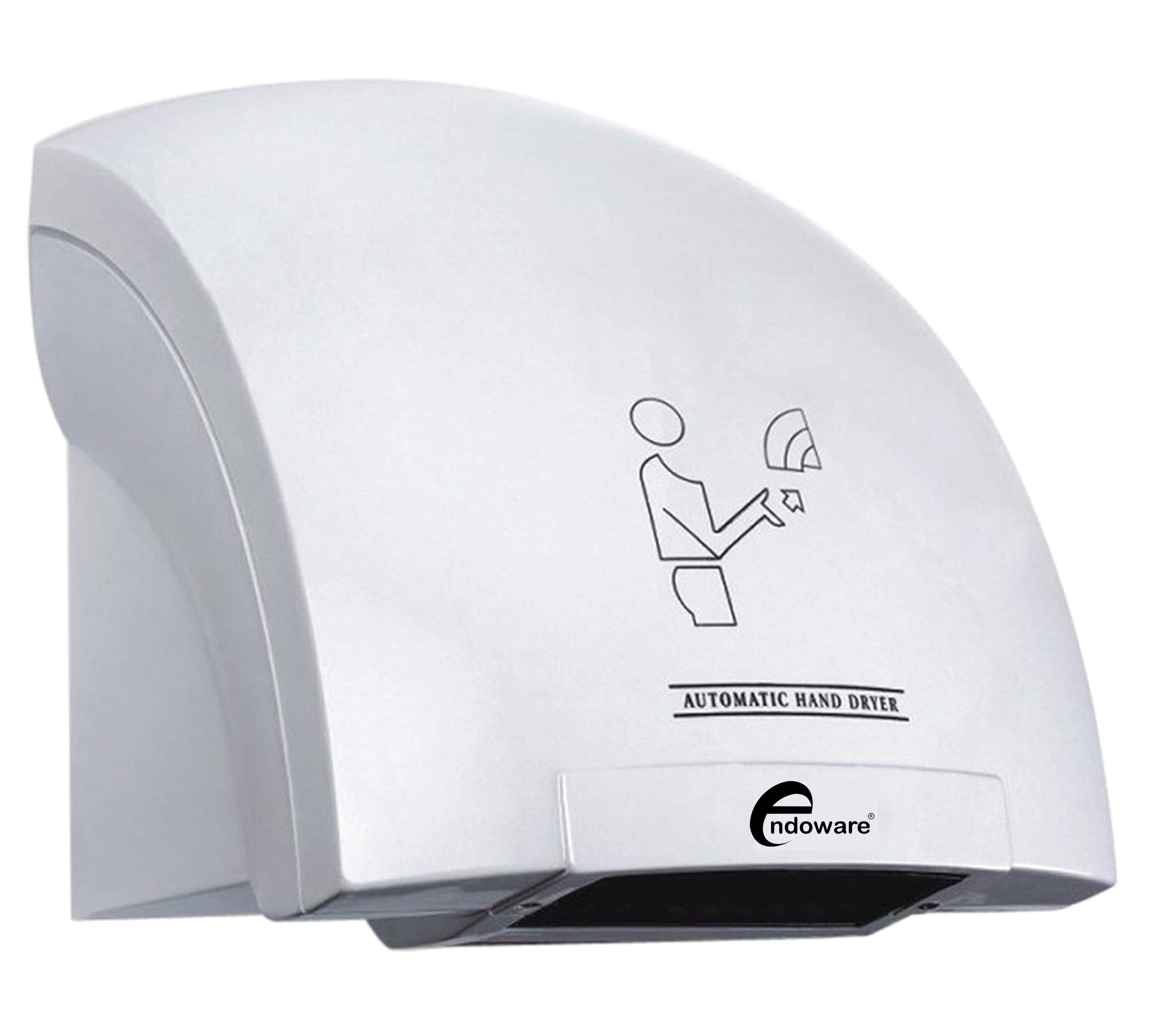 Endoware Plastic Automatic Hand Dryer (White, Standard Model) – Touchless, Energy-Efficient