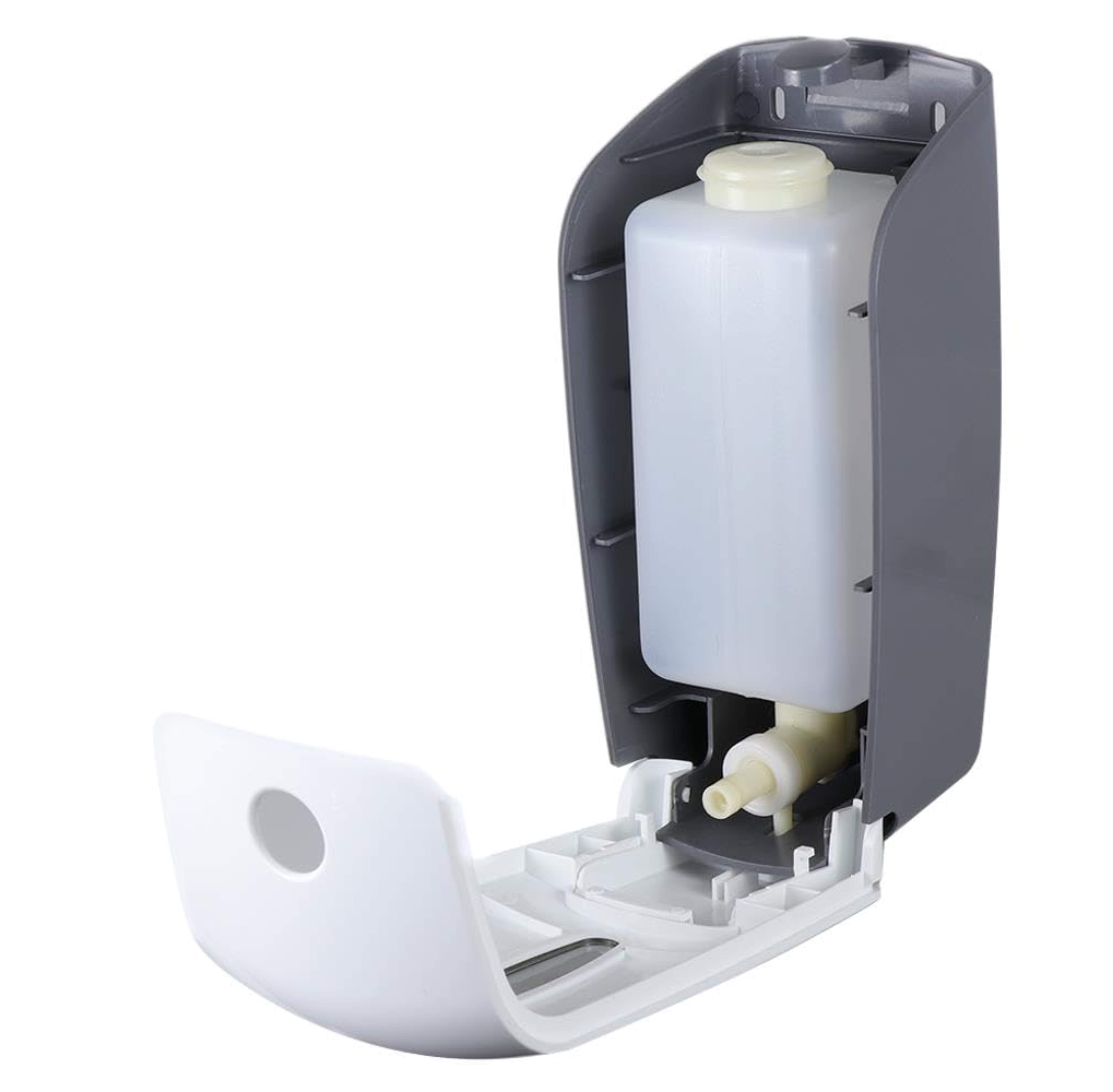Endoware ABS Wall-Mount Palm Press Soap & Shampoo Dispenser (750ml, White) – Liquid Soap & Sanitizer Dispenser for Bathrooms