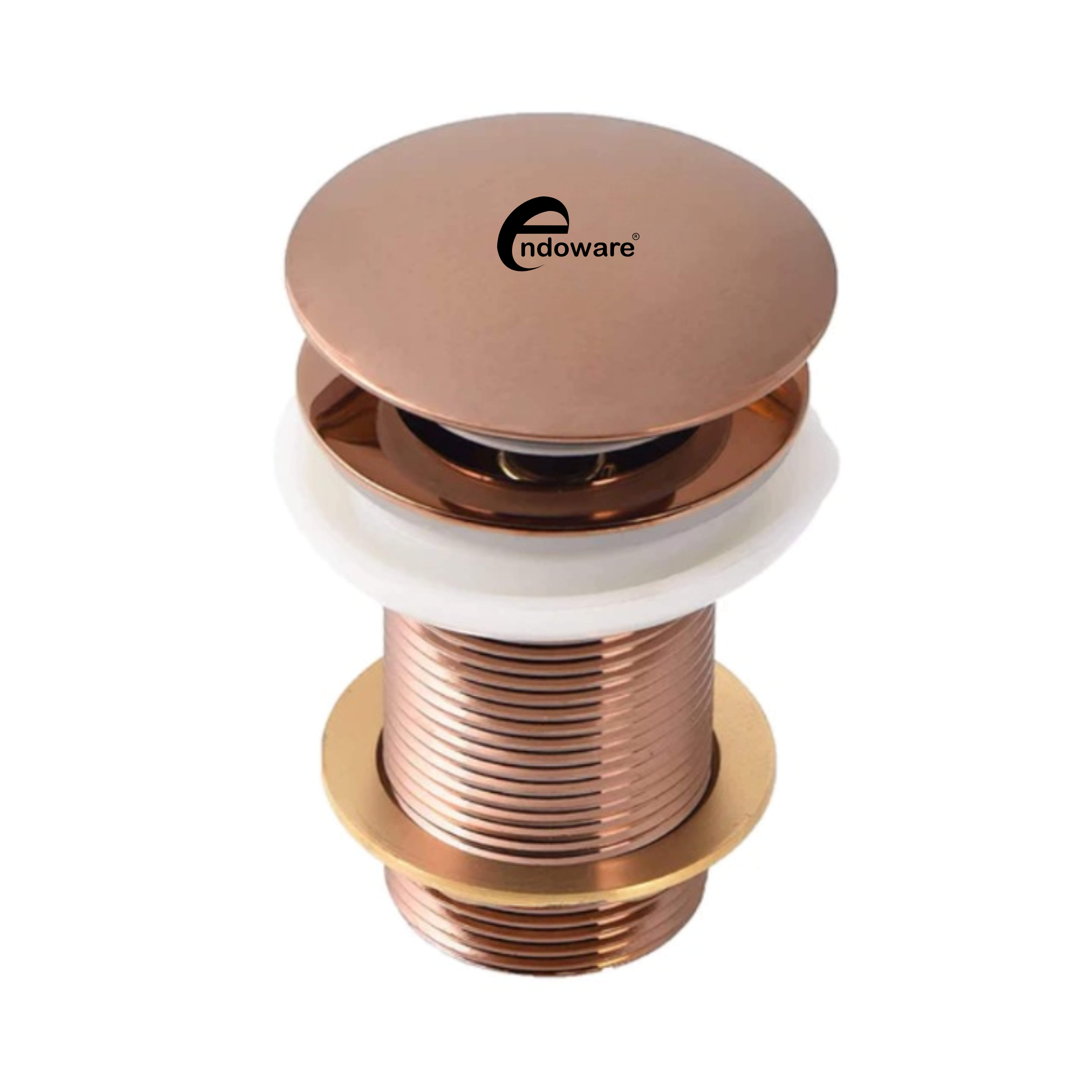 5-Inch Pop-up Waste Coupling by Endoware – Antique Copper PVD Coating for Luxury Bathroom - Endoware