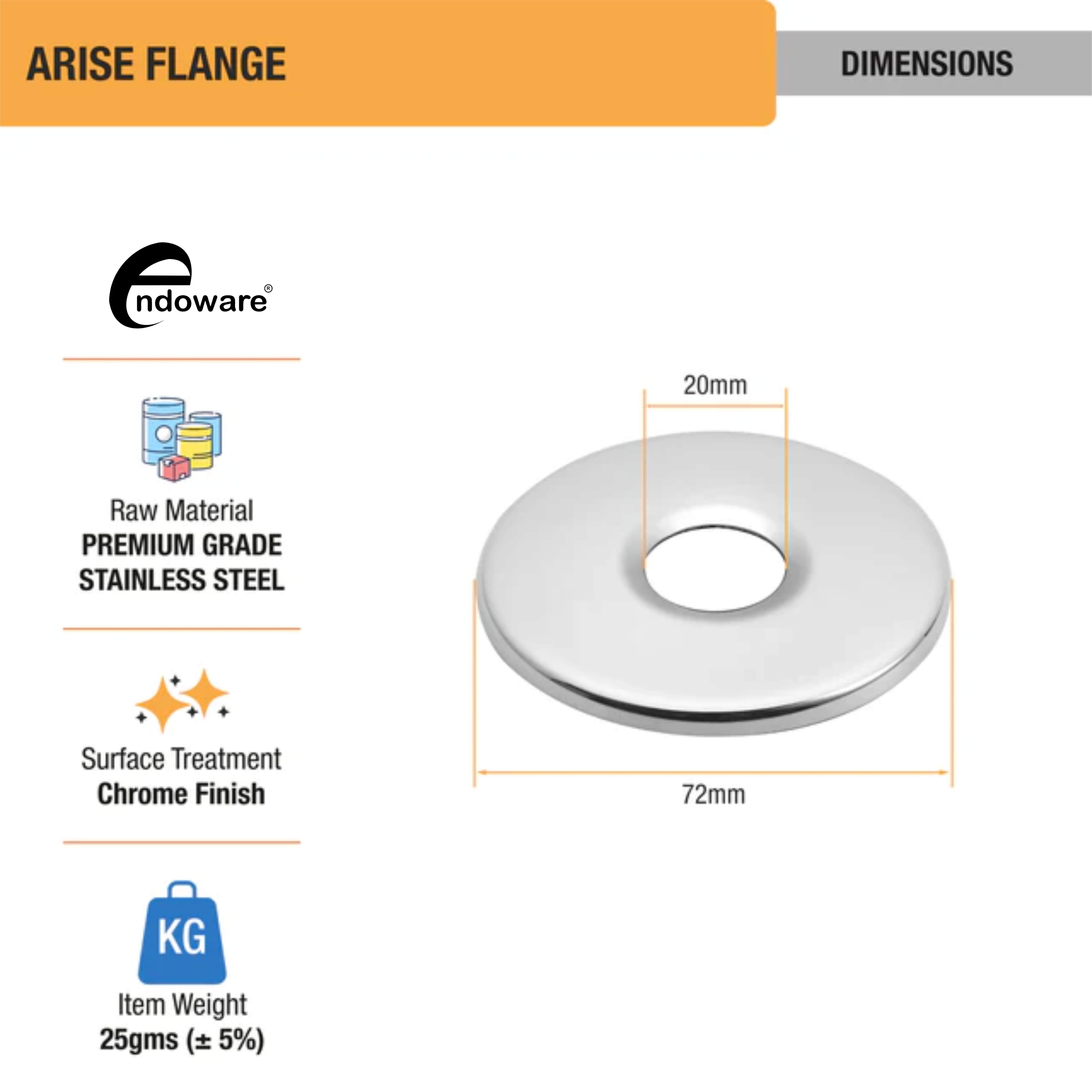 Endoware 5-Pack Arise Flanges – Perfect for Home and Professional Use