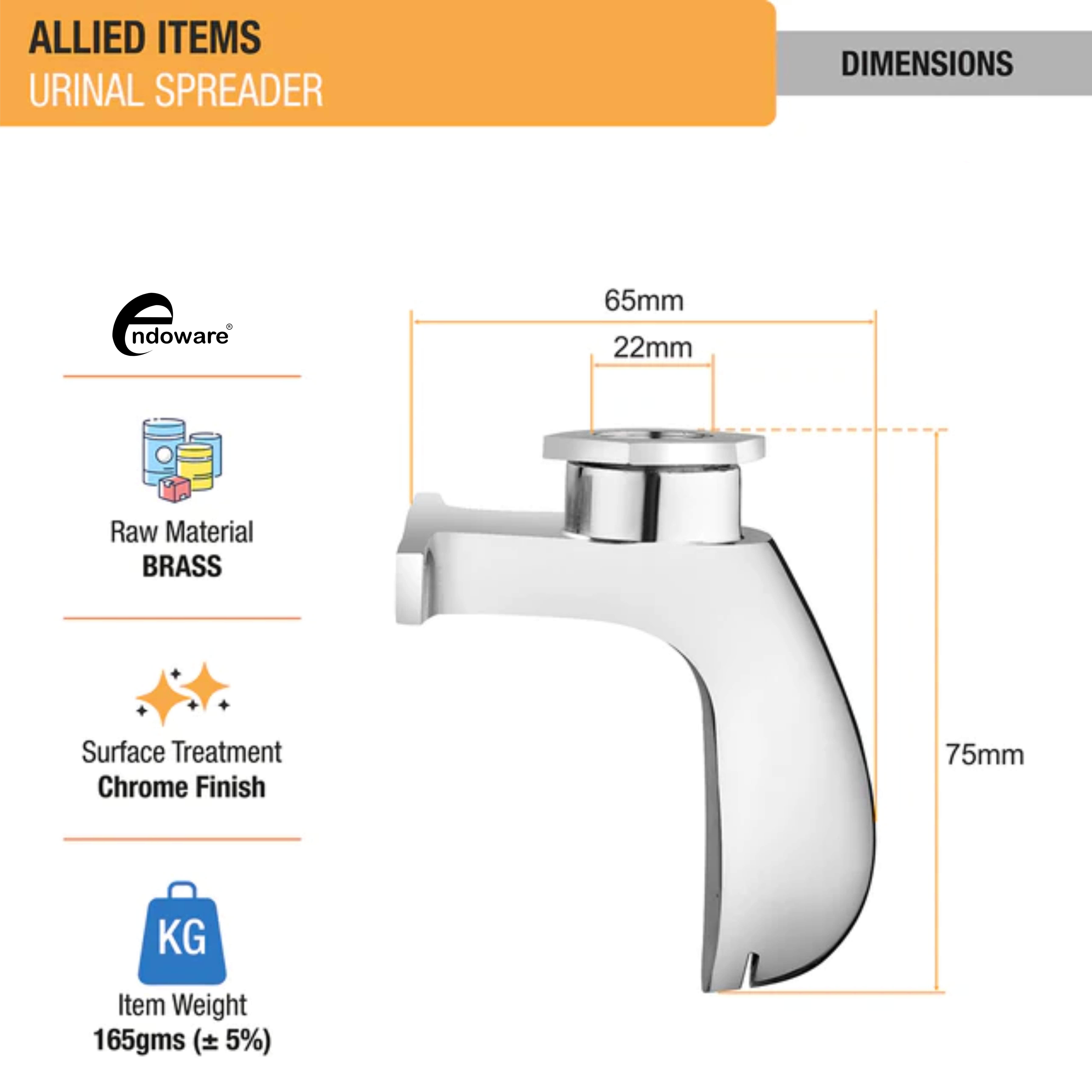 Endoware Urinal Spreader (With Hex) – Perfect for Commercial Restrooms