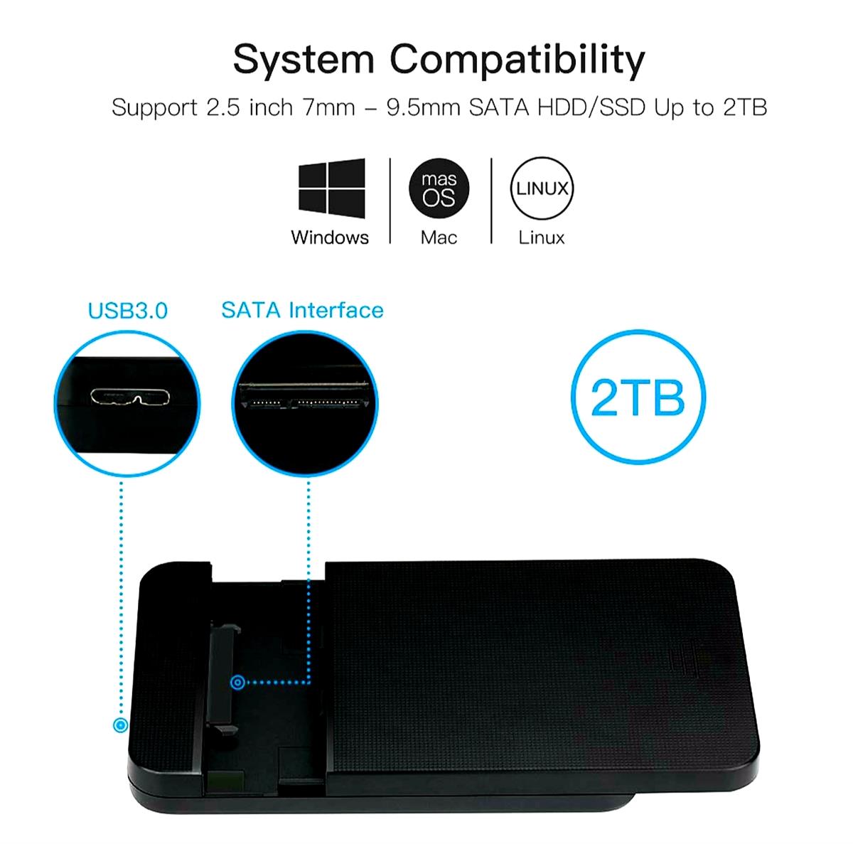2.5 inch SATA Hard Drive Enclosure