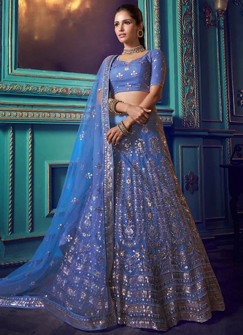 A Line Lehenga Party Wear