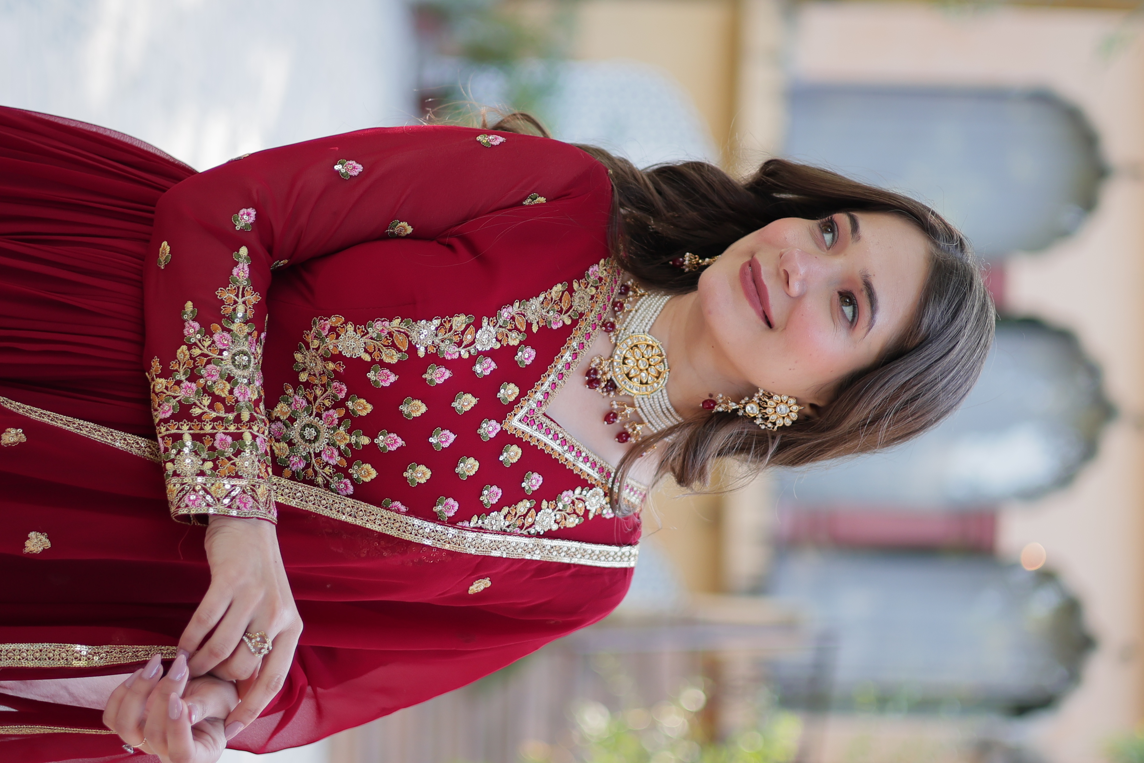 Elegant Maroon Eid Special Salwar Kameez – Traditional Ethnic Wear