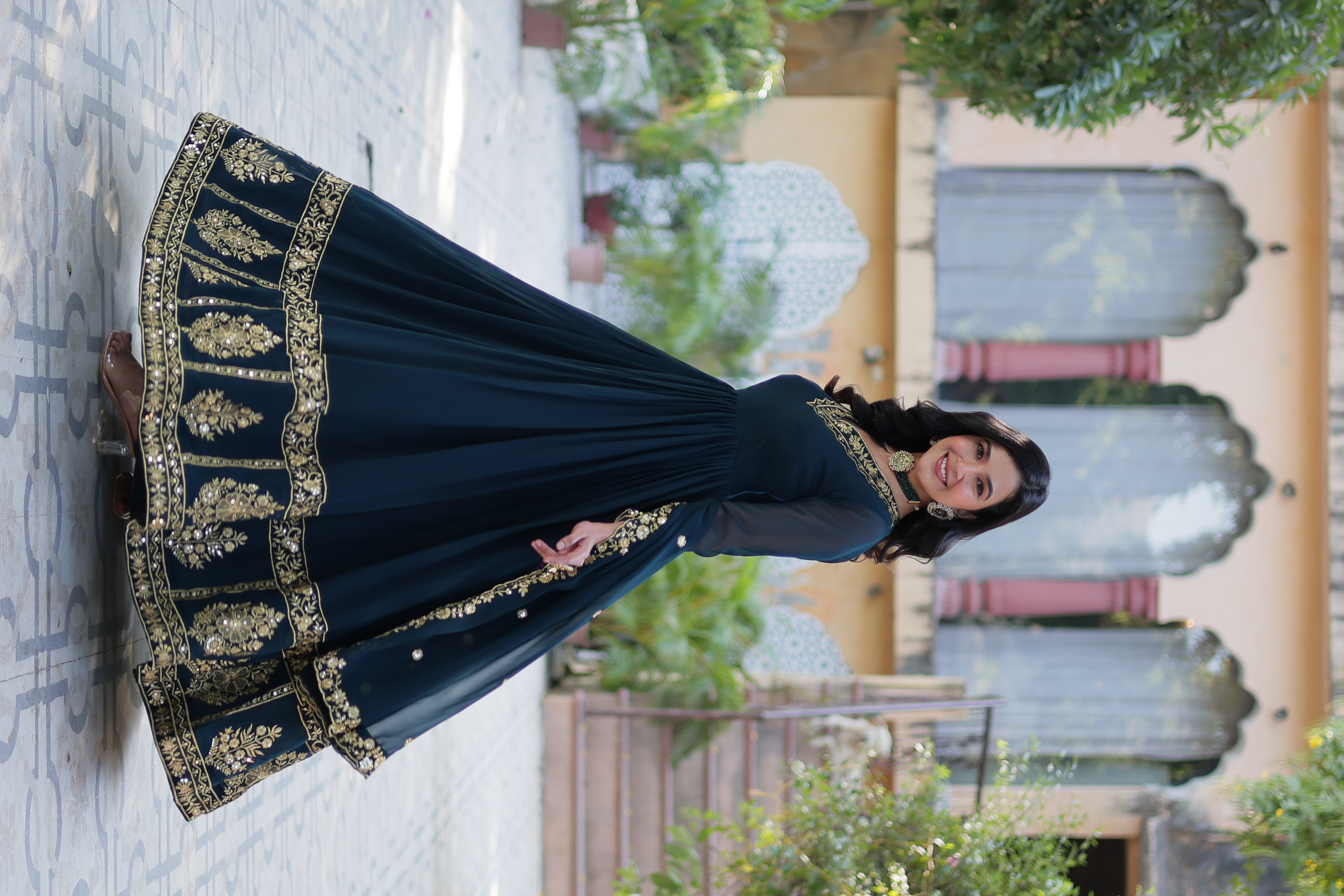 The Anarkali salwar kameez, specially designed for the festive occasion of Eid