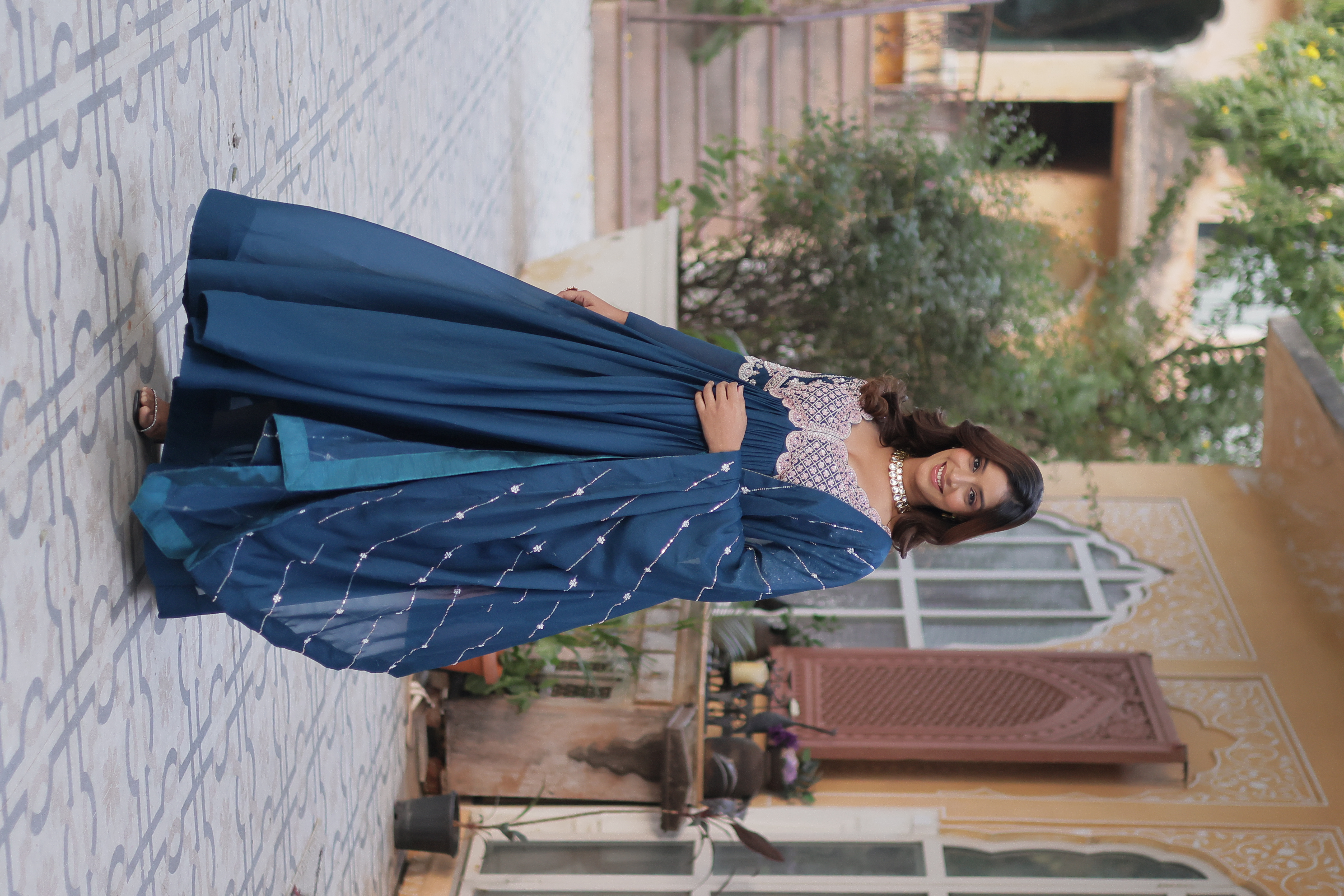 The enchanting allure of sequinned embroidery on georgette fabric makes this collection 