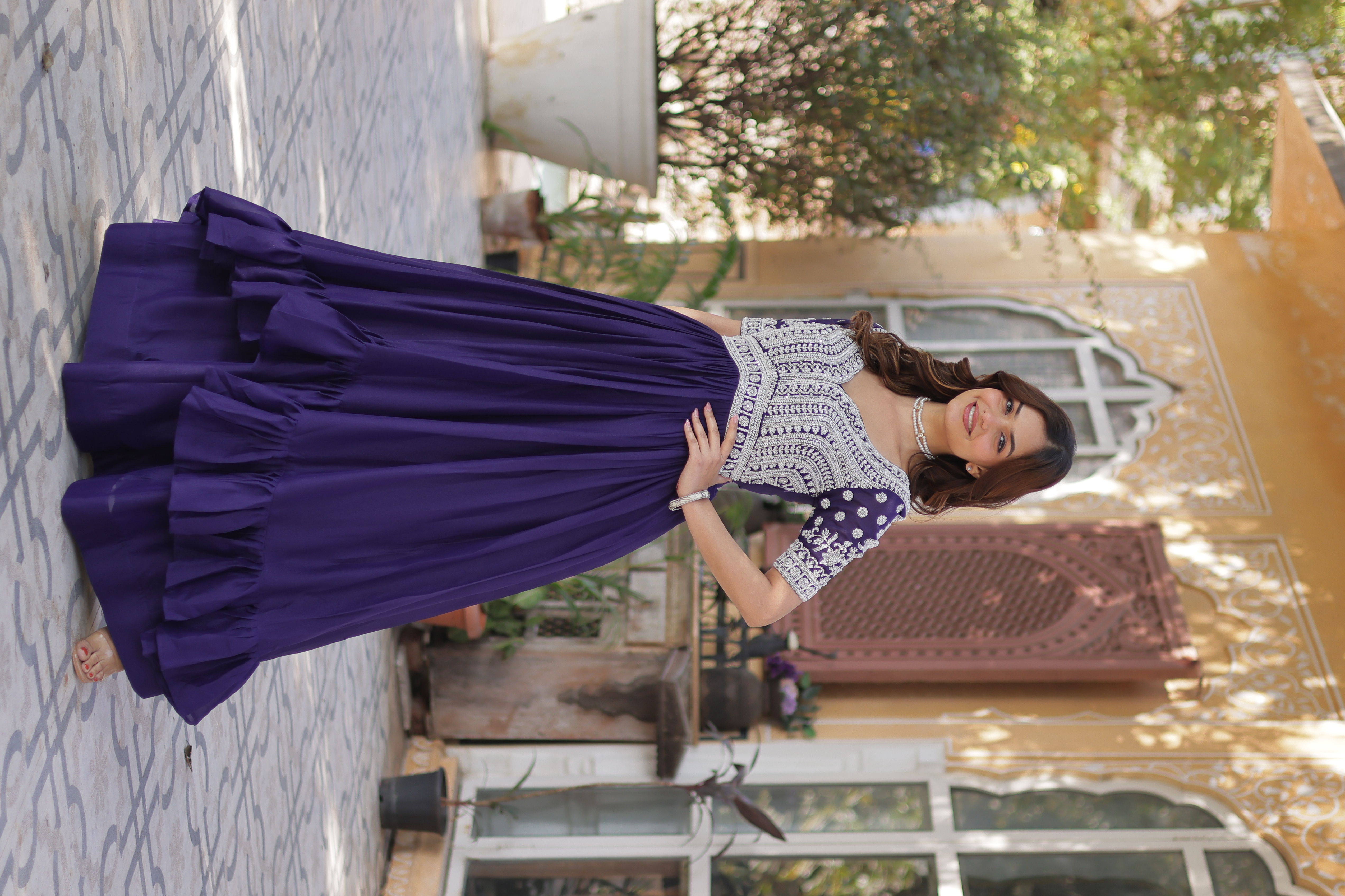 Readymade Long Kurti with Lehenga in Star Georgette