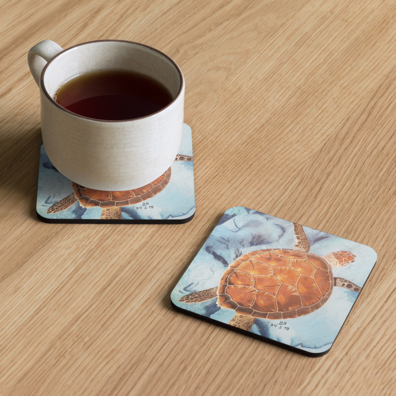 Sous-verre tortue marine