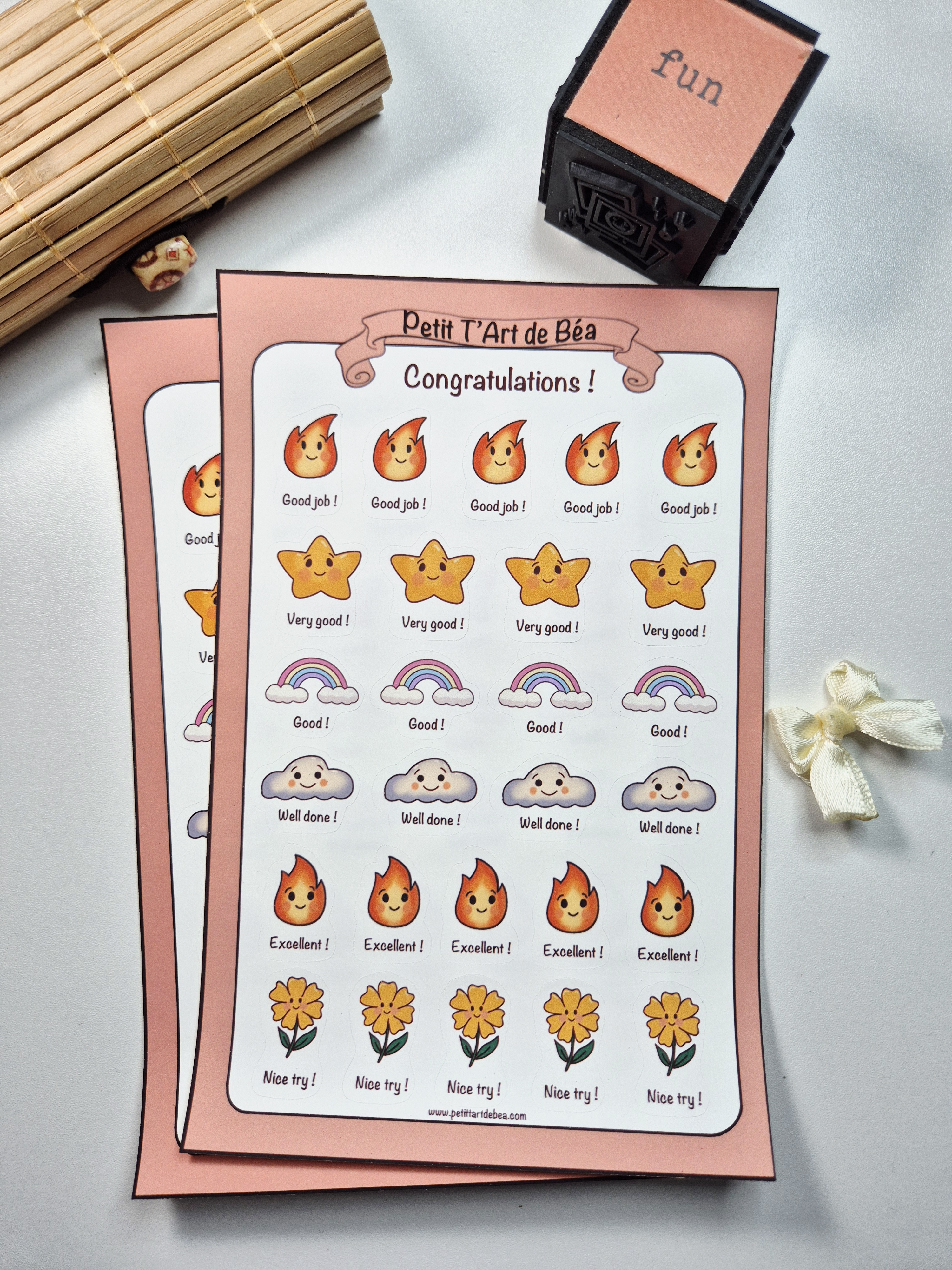 Stickers enseignants / Autocollants récompenses élèves