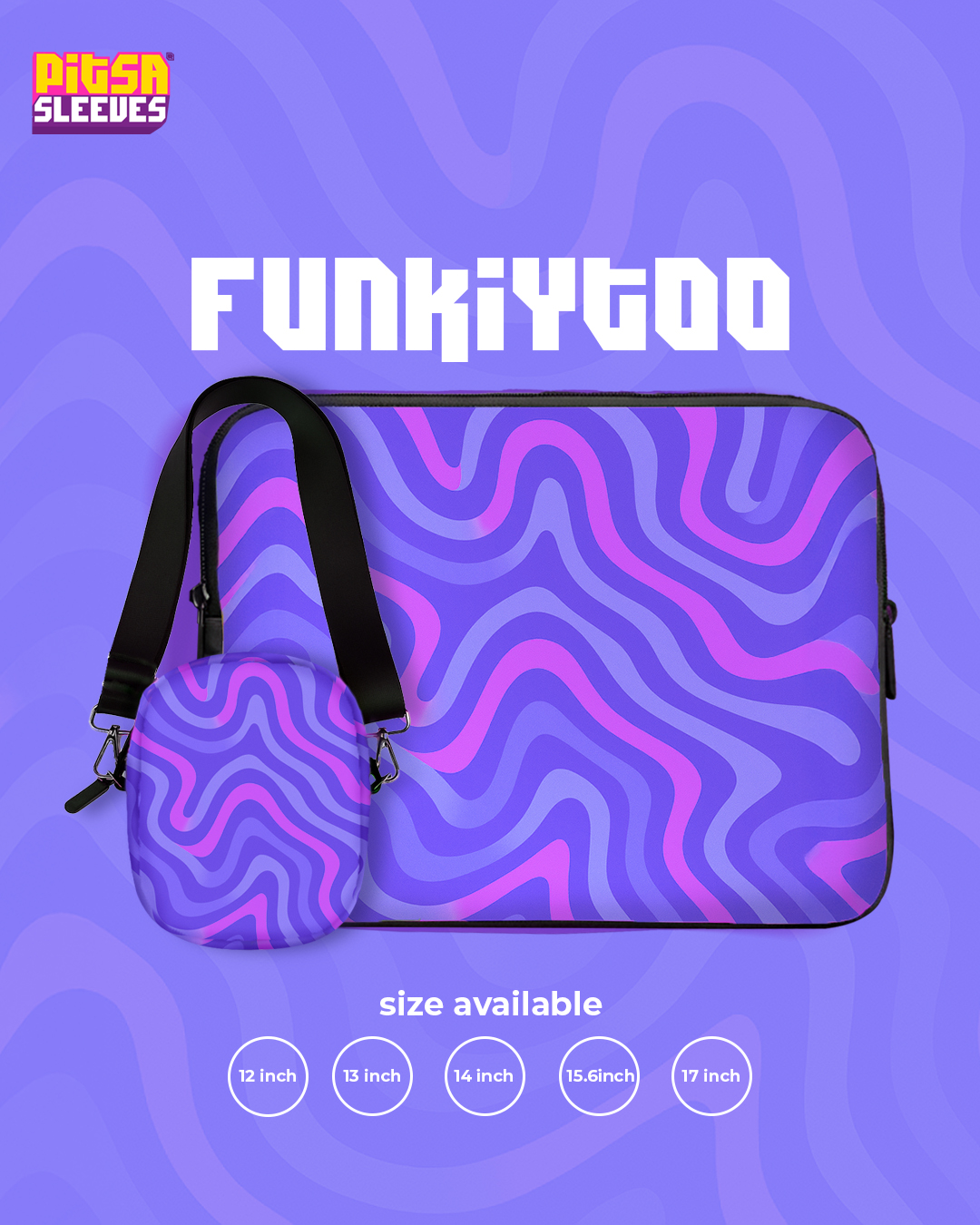 Funkytoo laptop sleeve