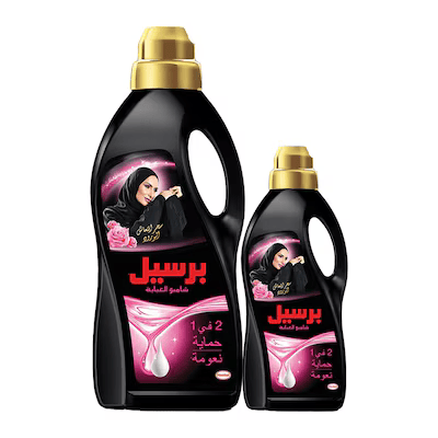 برسيل بلاك 2 في 1 شامبو عباية الورد 2.7 لتر + 900 مل