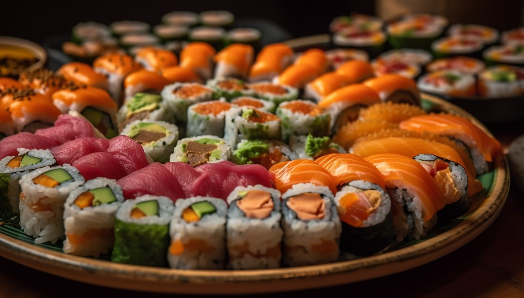 MENÜ 20"- SUSHI & SASHIMI KOMPLETT (62 Stk.) c