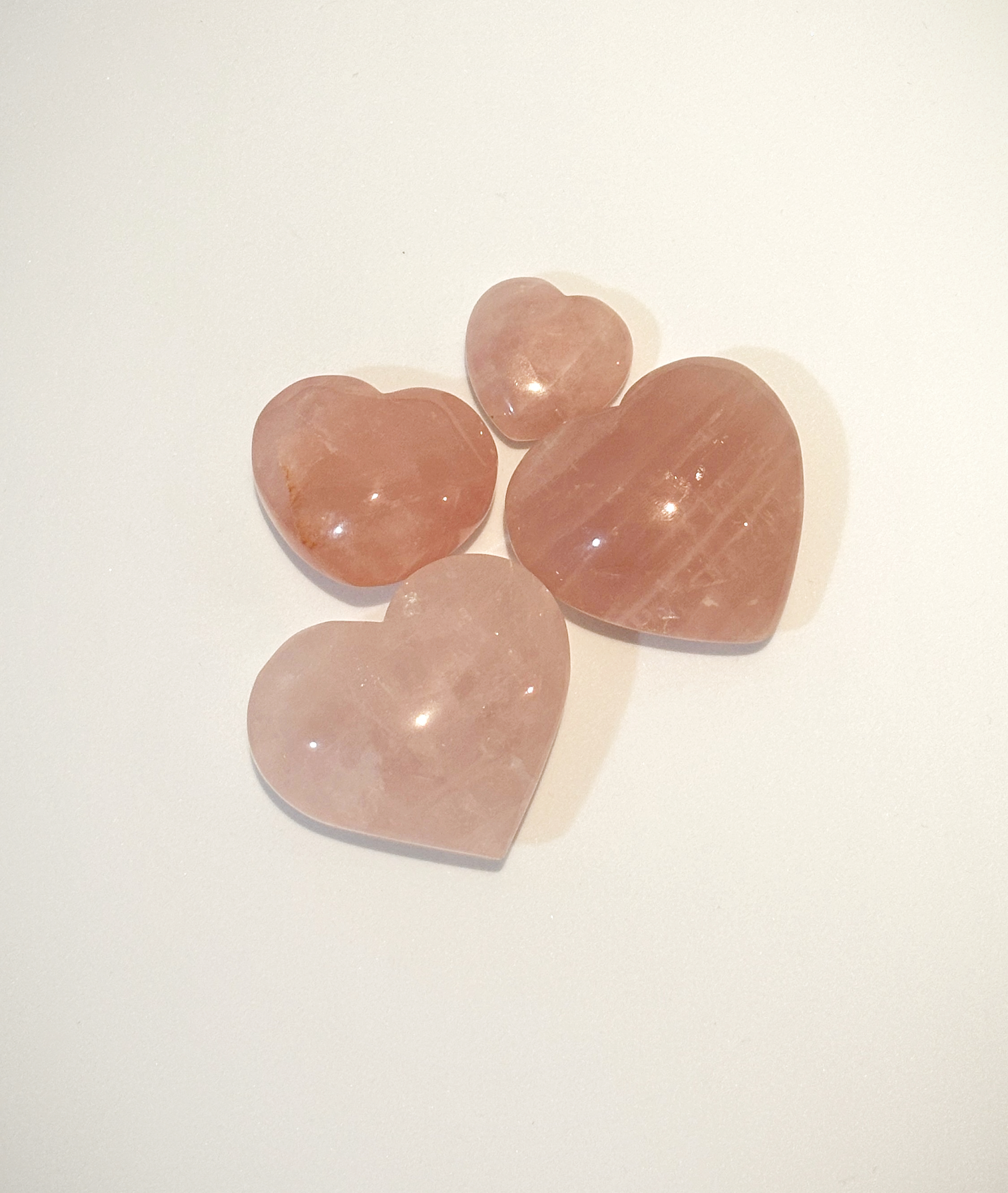Rose Quartz Crystal Heart Shape