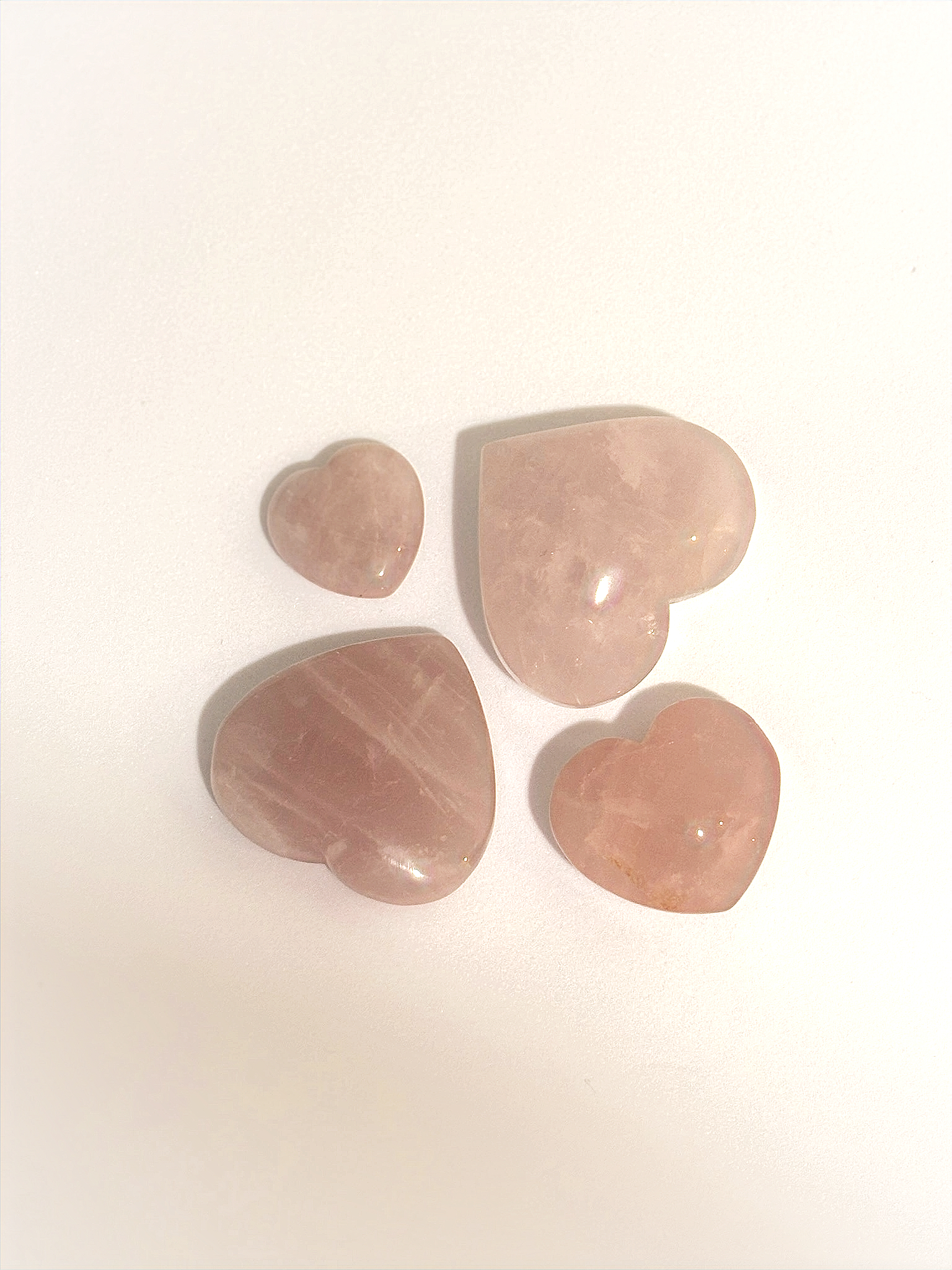 Rose Quartz Crystal Heart Shape