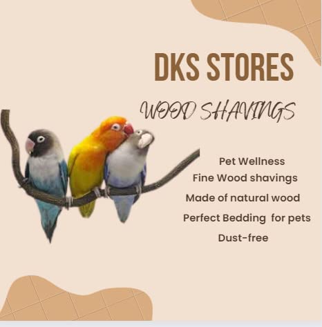 Wood Shavings Bedding for Pets, Bedding for Birds, Hamster, Dwarf, Mice, Gerbil, Rabbit and Guinea Pig 400 gram