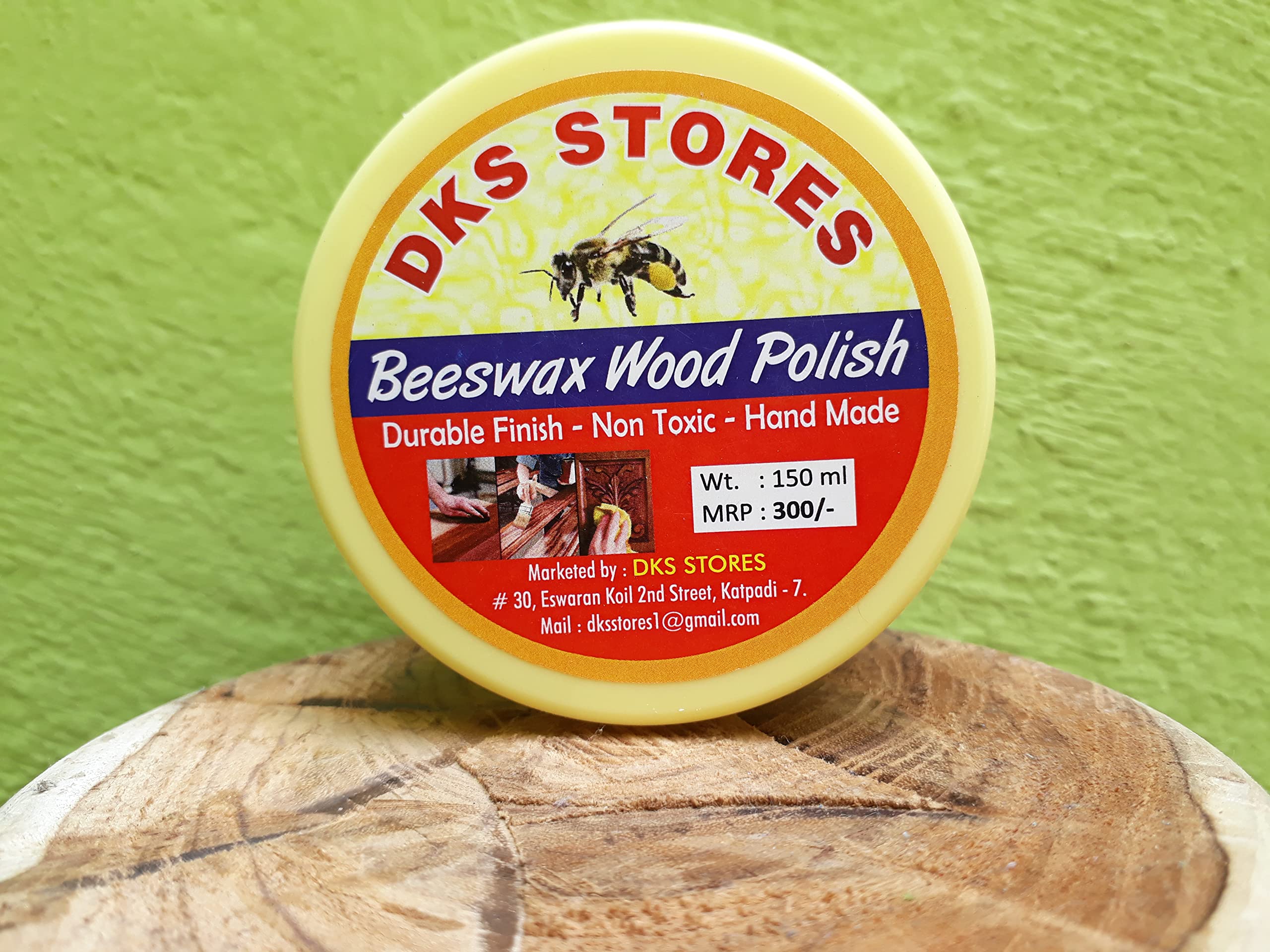 Beeswax Wood Polish- Traditional Beeswax Polish Best for Wood Furniture Cleaner for Wood Doors, Tables, Chairs, Cabinets and Floors for Furniture to Beautiful & Protect (150 ML)