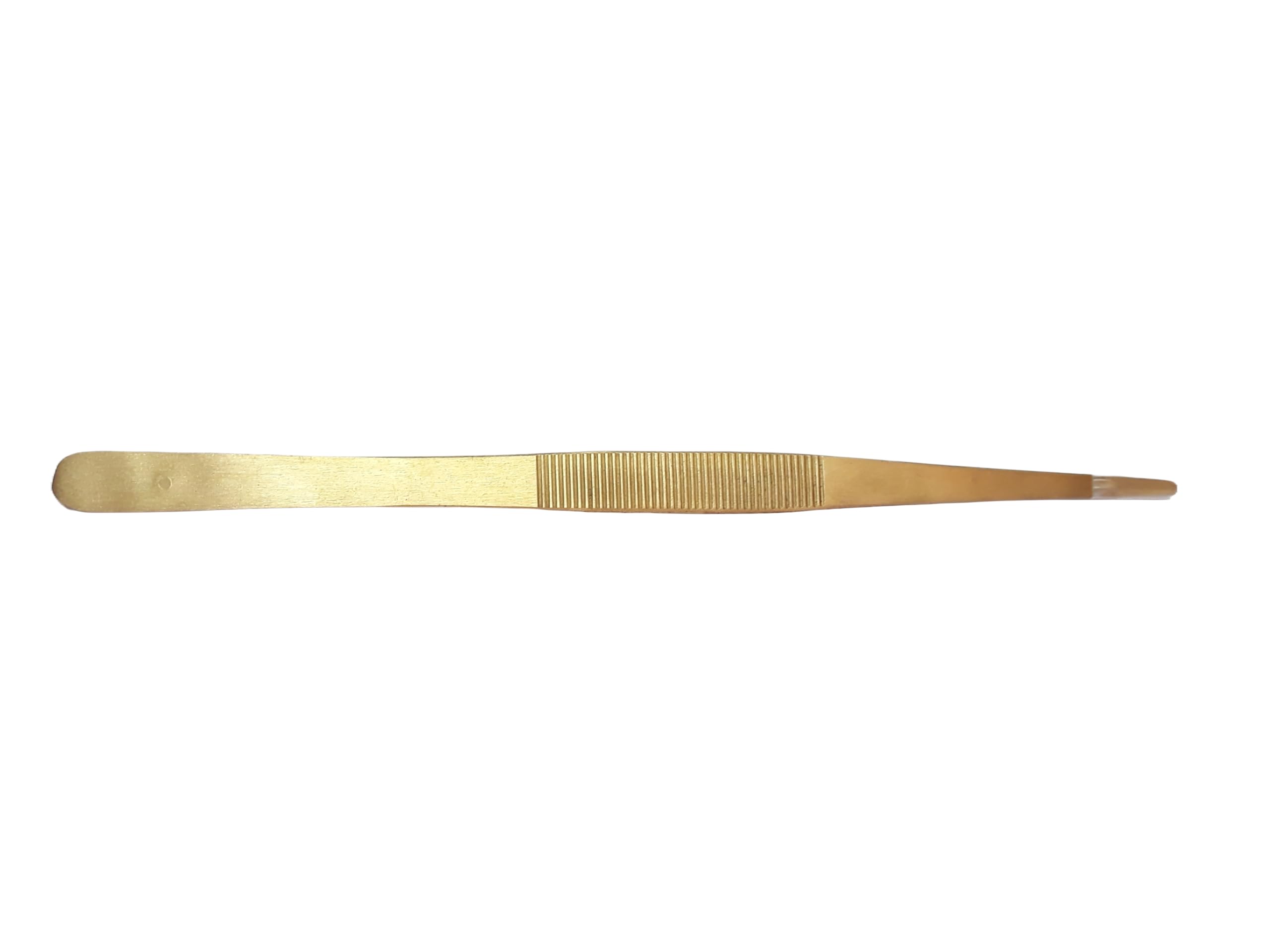 Brass Aquarium Tweezer Aquarium Maintenance Tool For Small Fish Tanks -STRAIGHT Leveler Live Plants Grass Stainless Steel 20 CM