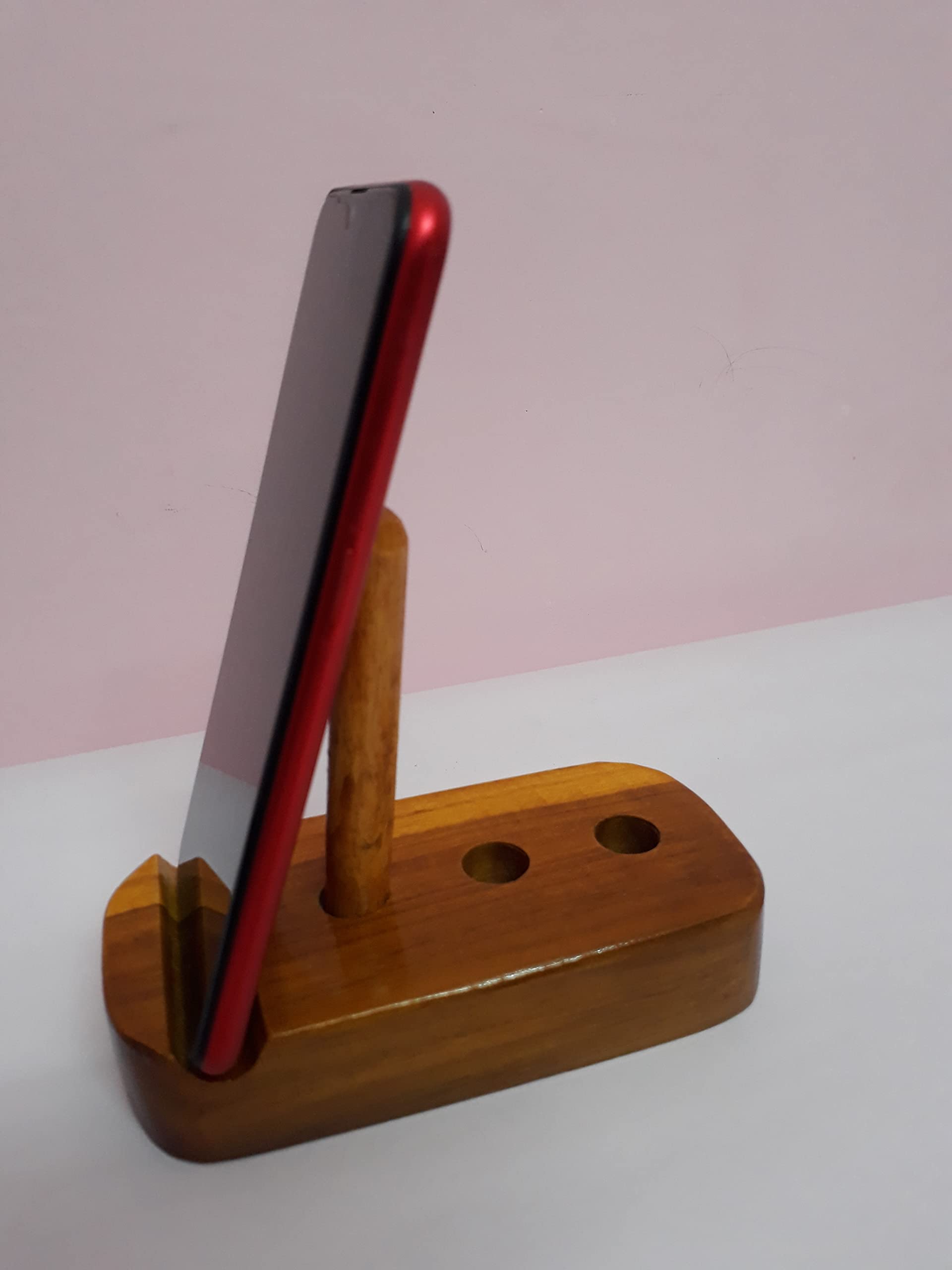 Hand Craft Teak Wood Mobile Stand