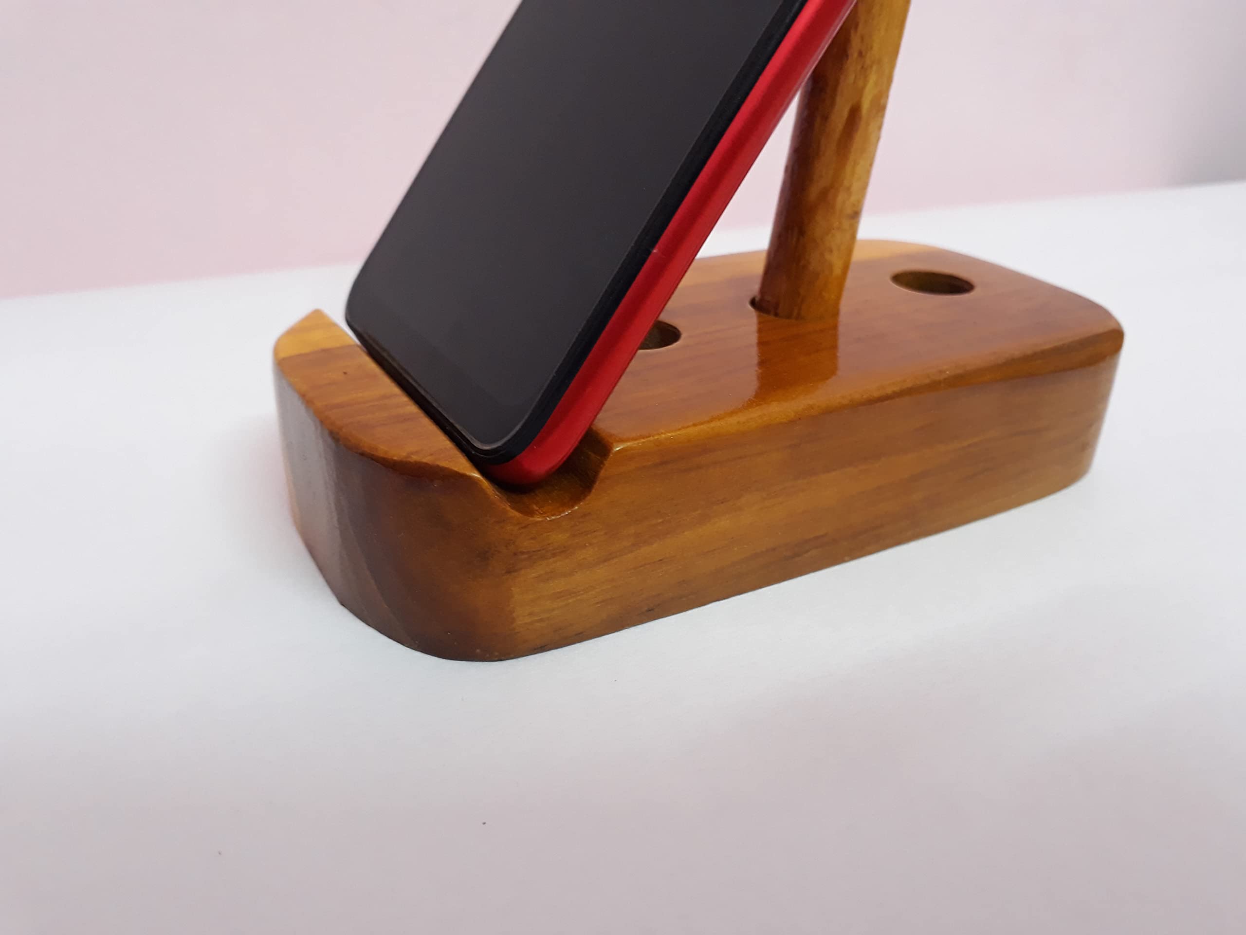 Hand Craft Teak Wood Mobile Stand