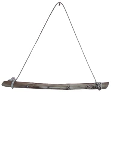 Teak Driftwood jewellery organizer, wall hanging jewelry display, jewelry stand, large wall key holder, bedroom decor included 4 hooks 43 long