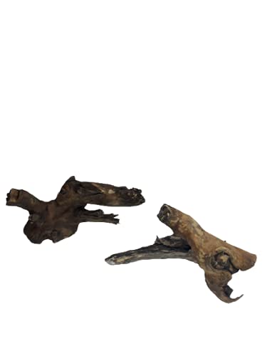 Driftwood for aquarium Original Teak wood Branch two small pieces 25 CM long nearly 1 kg weight