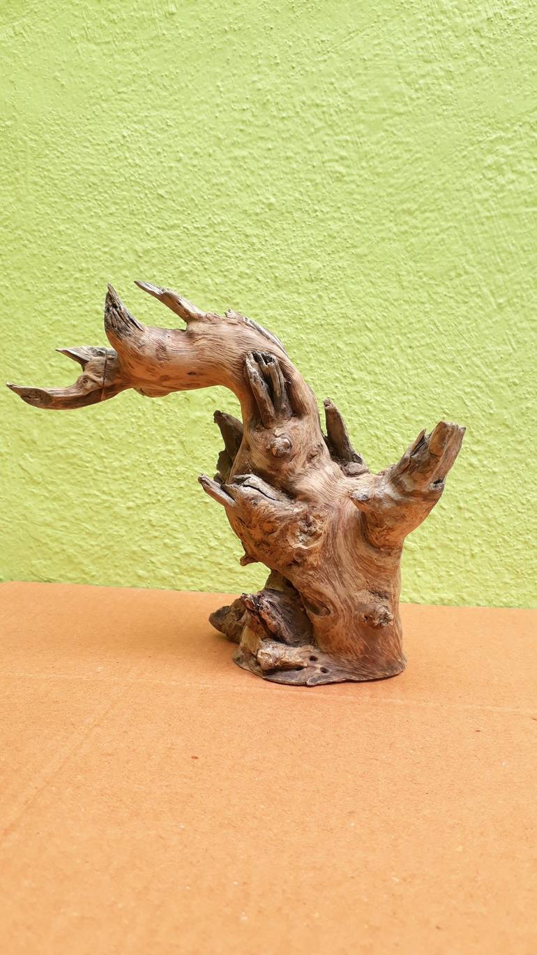 Rustic Swan Teak Driftwood sculpture