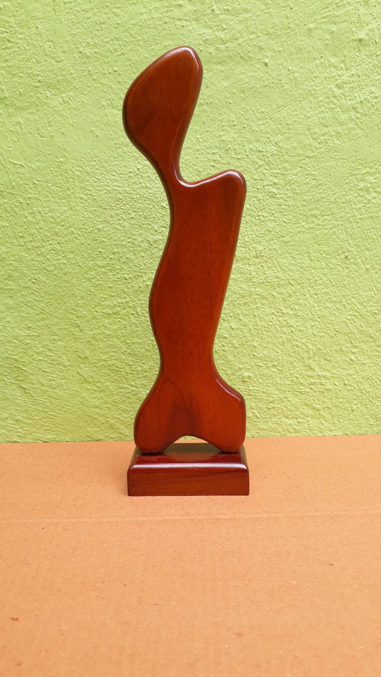 Modern Wood sculpture -Made by Teak wood and polished