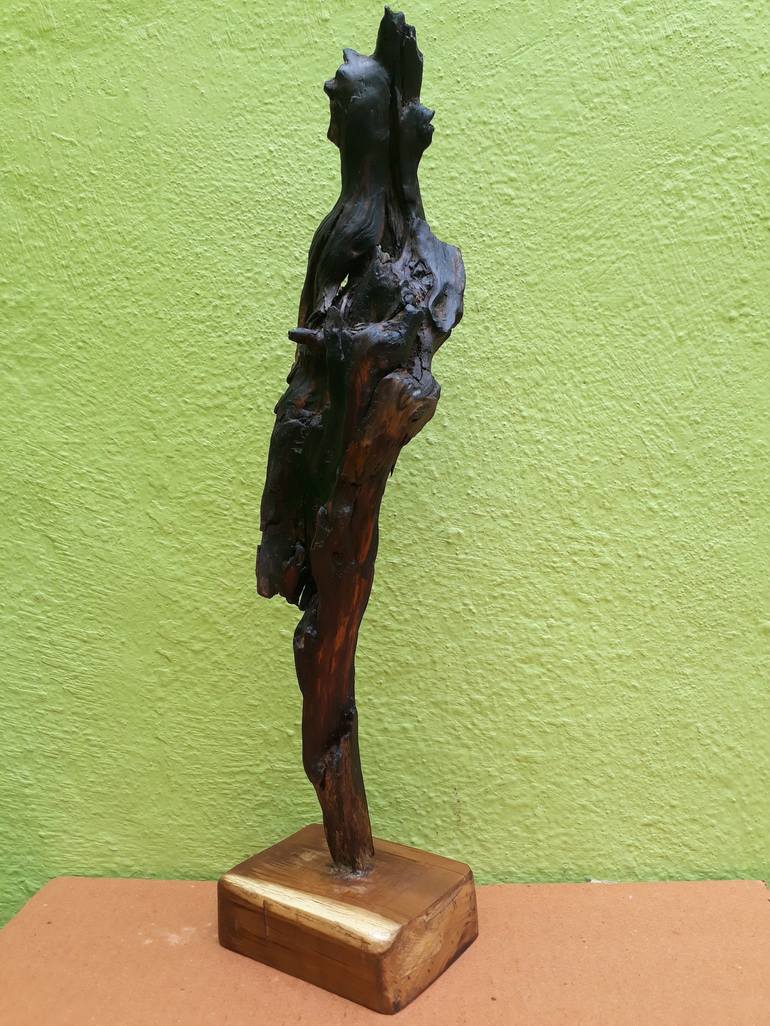 Driftwood Sculpture Ballet Style Man & woman dance